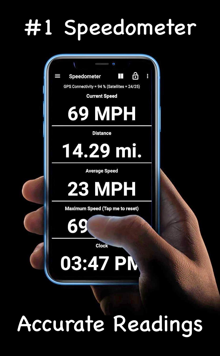 اسکرین شات 1 برنامه GPS Speedometer, Odometer, Spe