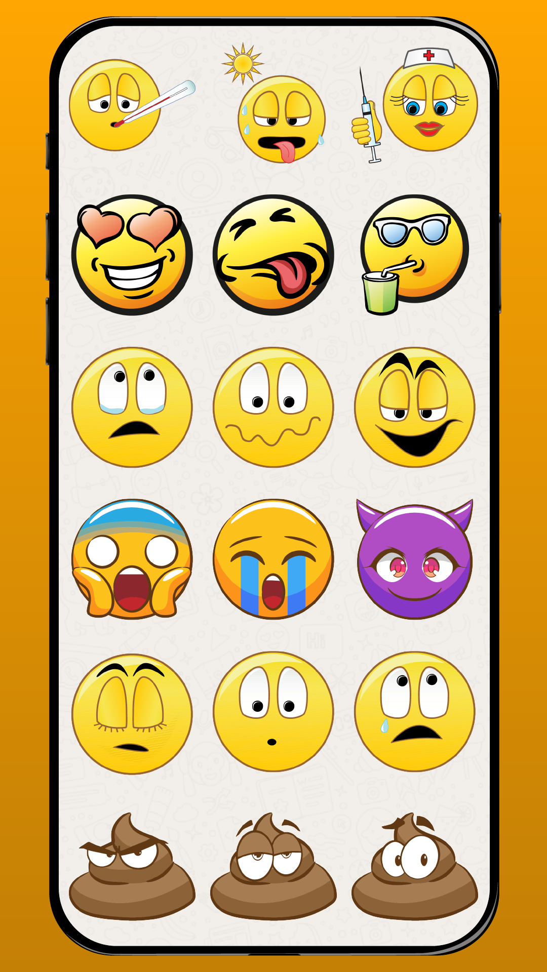 اسکرین شات 6 برنامه Emoji Stickers & Animals WA