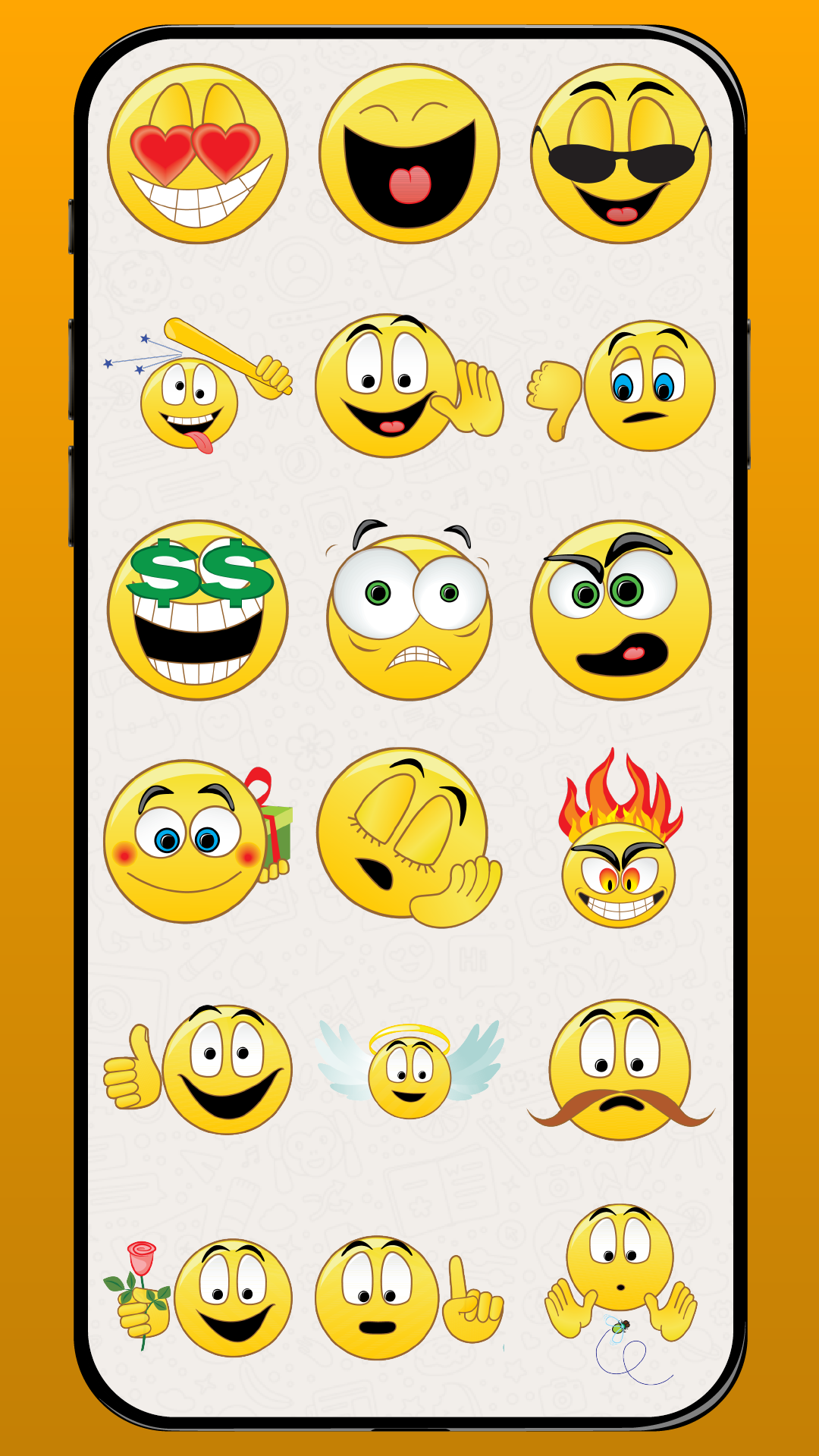 اسکرین شات 1 برنامه Emoji Stickers & Animals WA