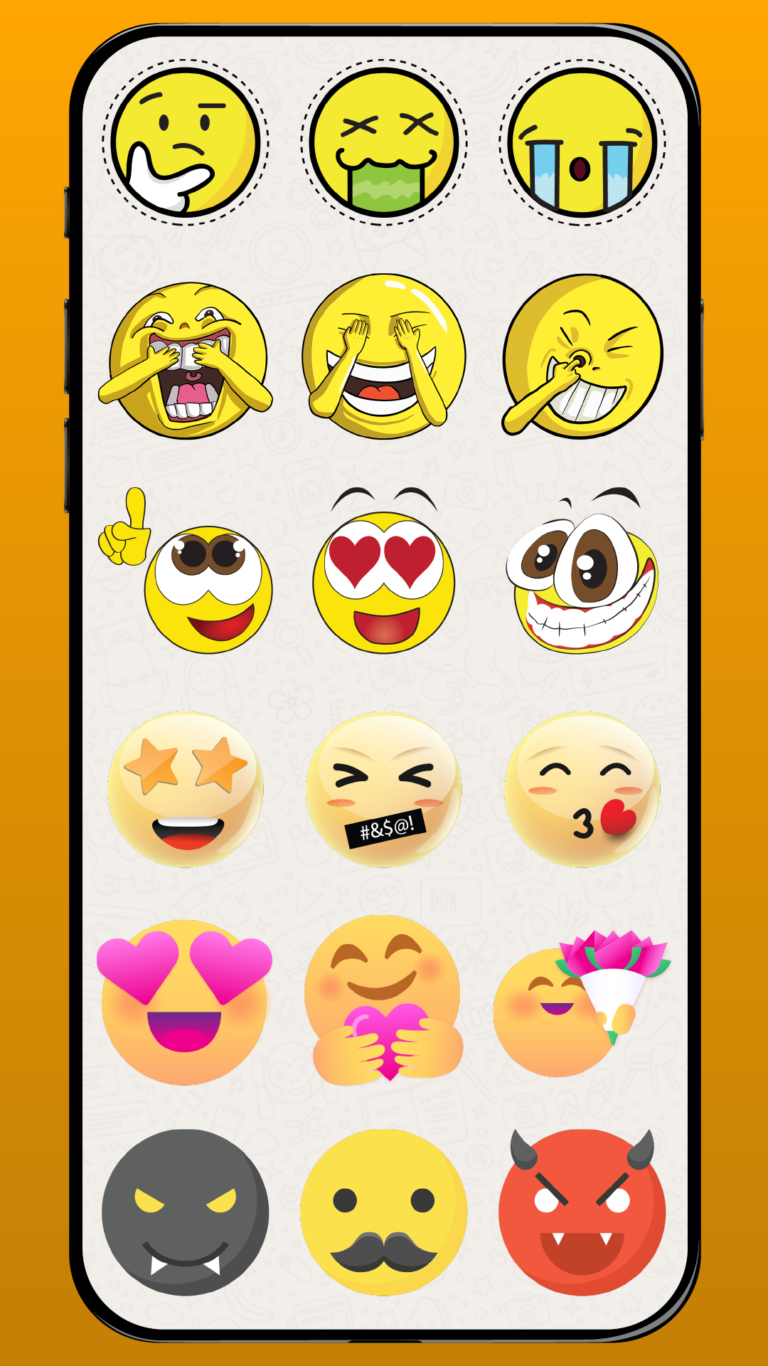 اسکرین شات 2 برنامه Emoji Stickers & Animals WA