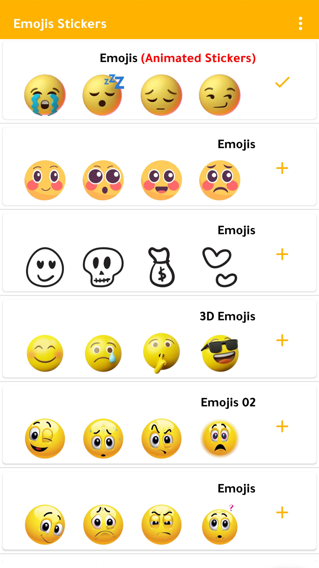 اسکرین شات 2 برنامه Emoji Stickers WASticker
