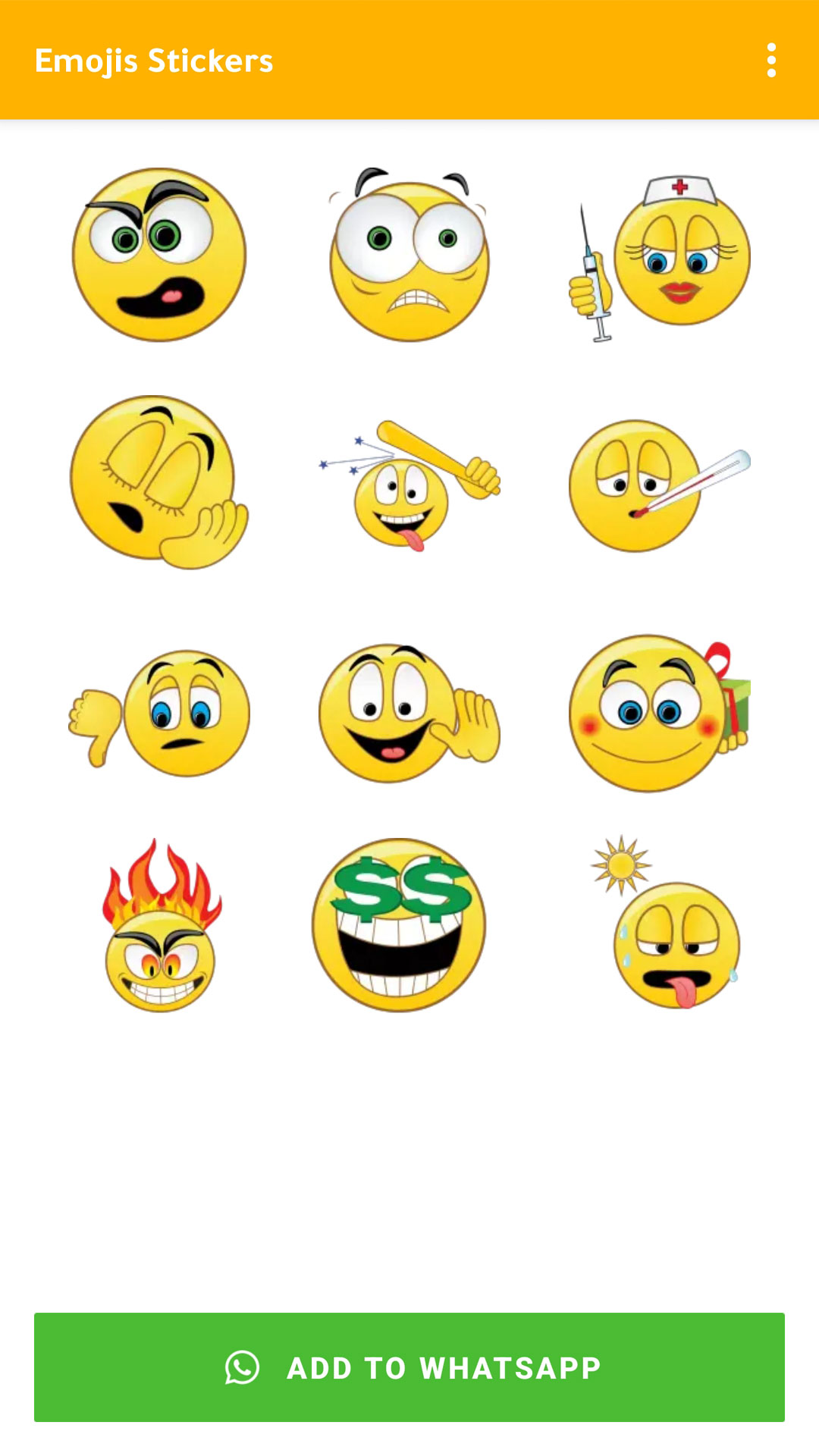 اسکرین شات 4 برنامه Emoji Stickers WASticker