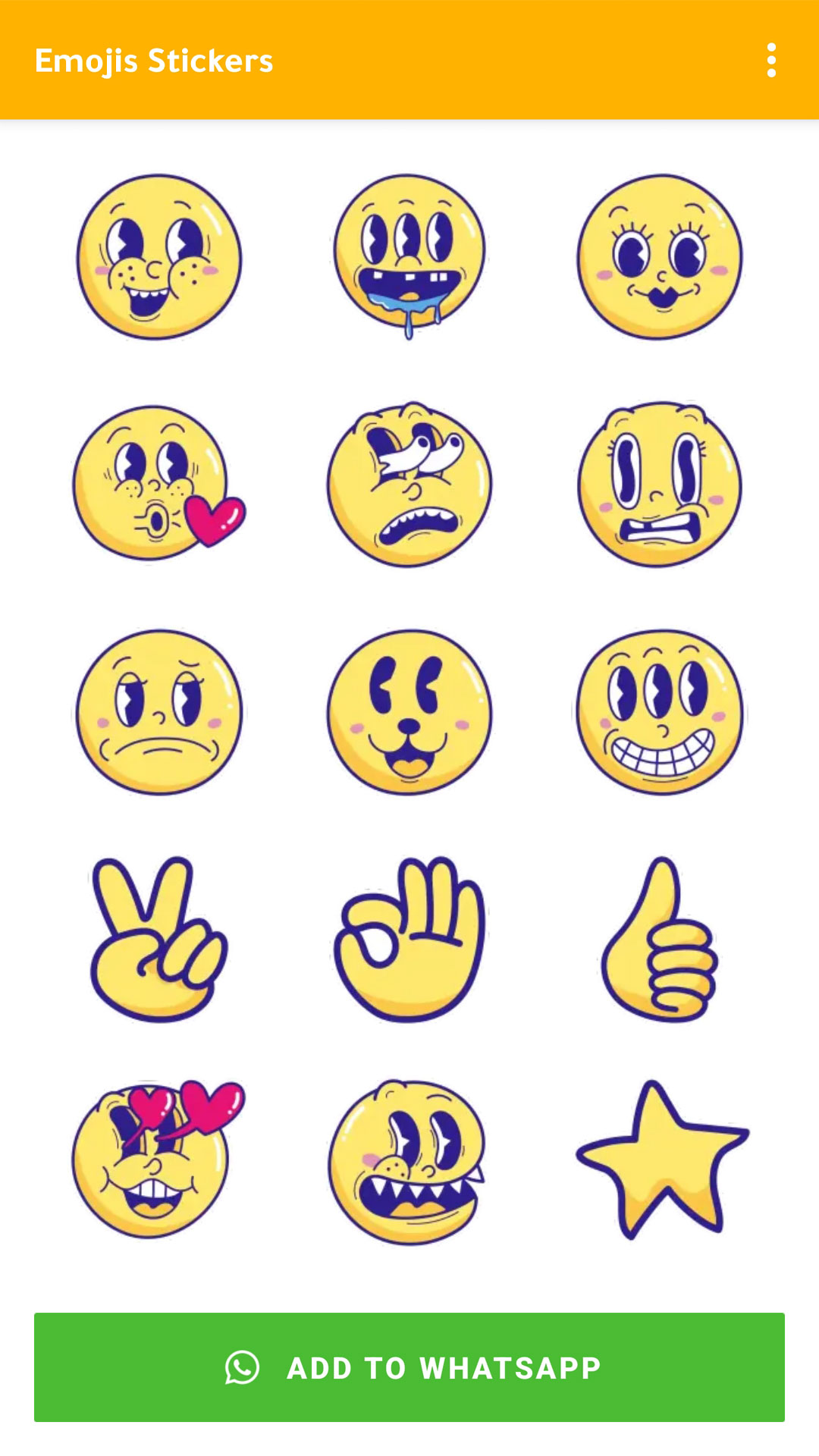 اسکرین شات 3 برنامه Emoji Stickers WASticker