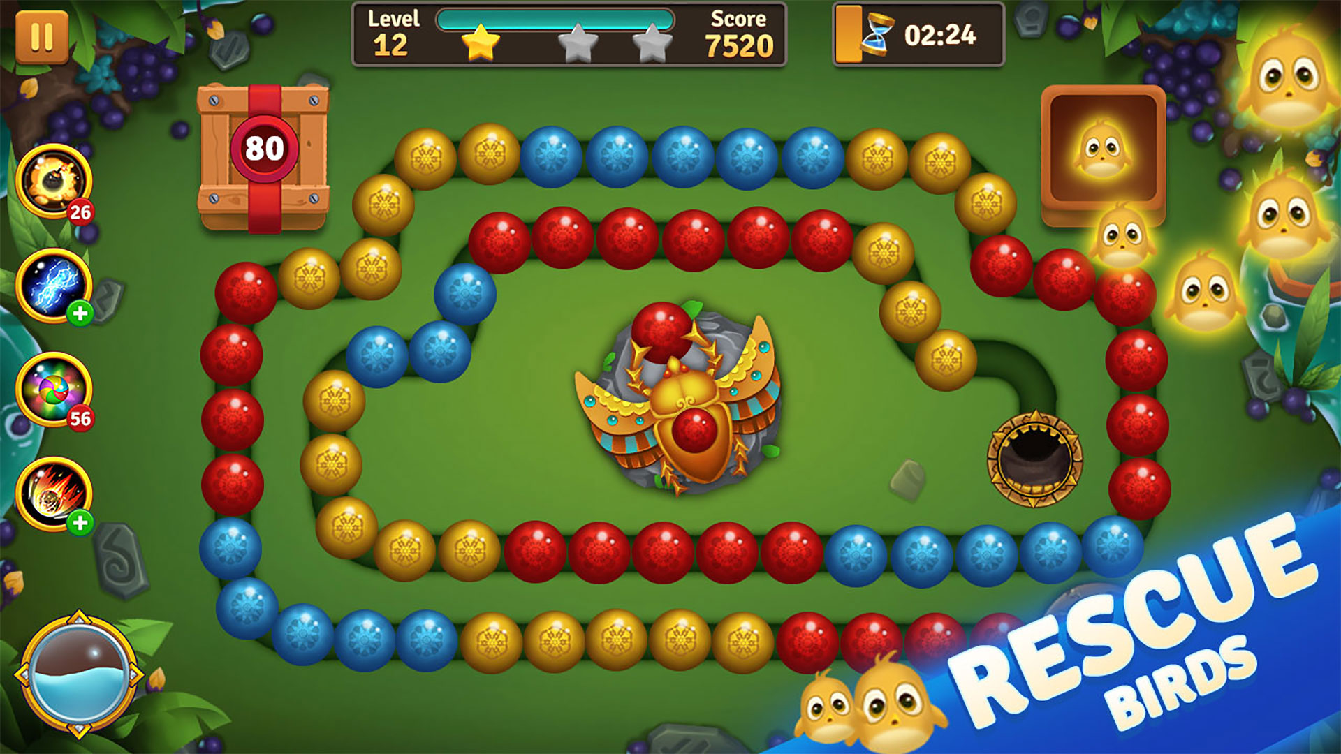 اسکرین شات 2 بازی Jungle Marble Blast