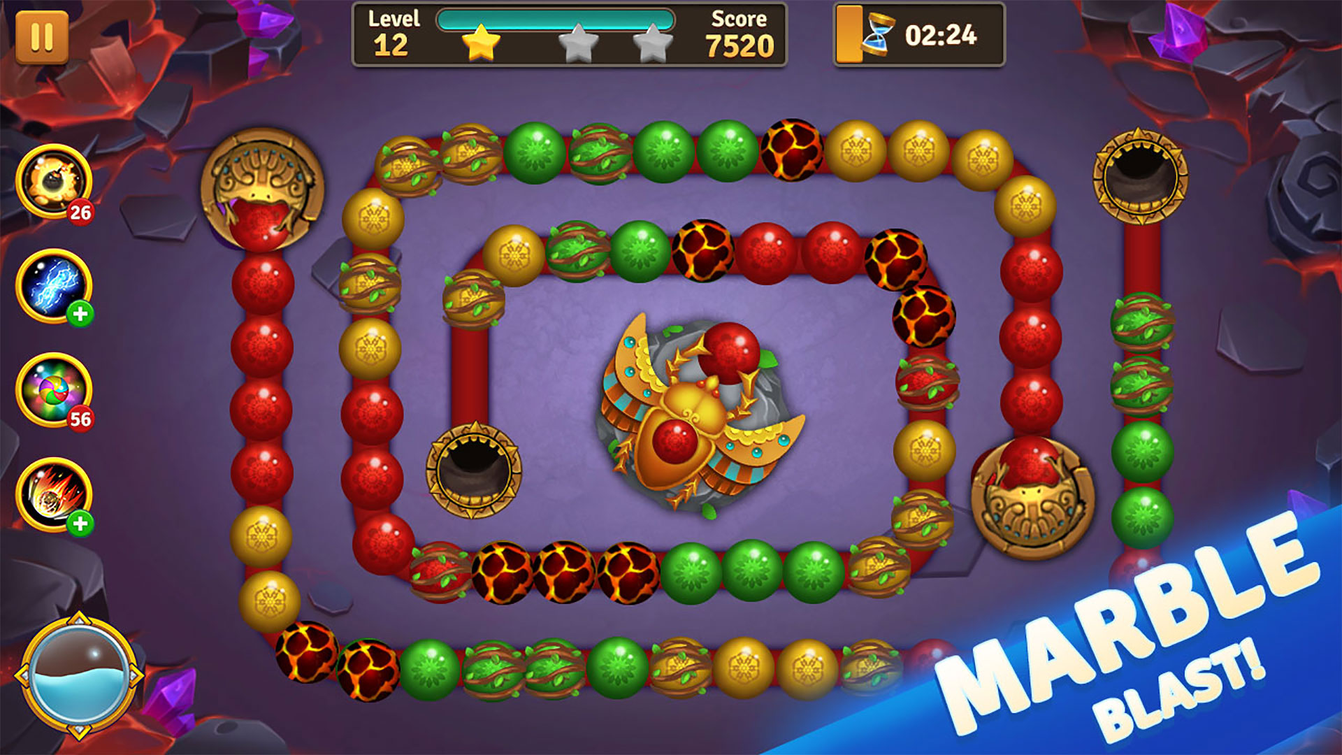 اسکرین شات 5 بازی Jungle Marble Blast
