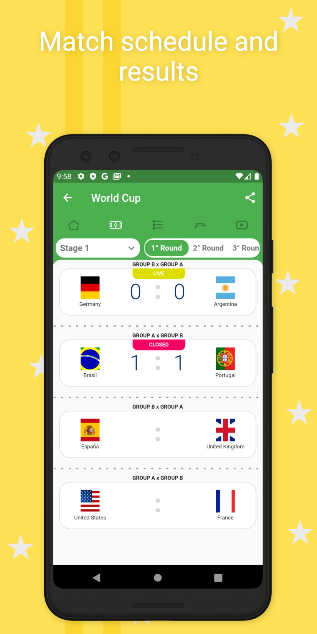 اسکرین شات 2 برنامه Easy Tournament: Organize Now!