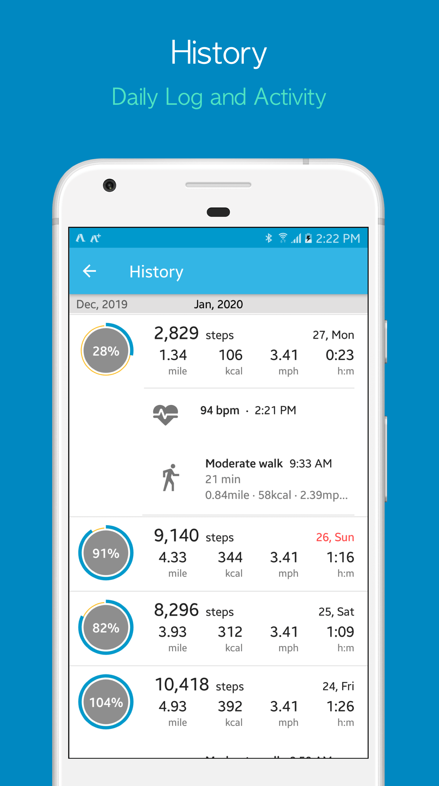 اسکرین شات 5 برنامه Accupedo Pedometer