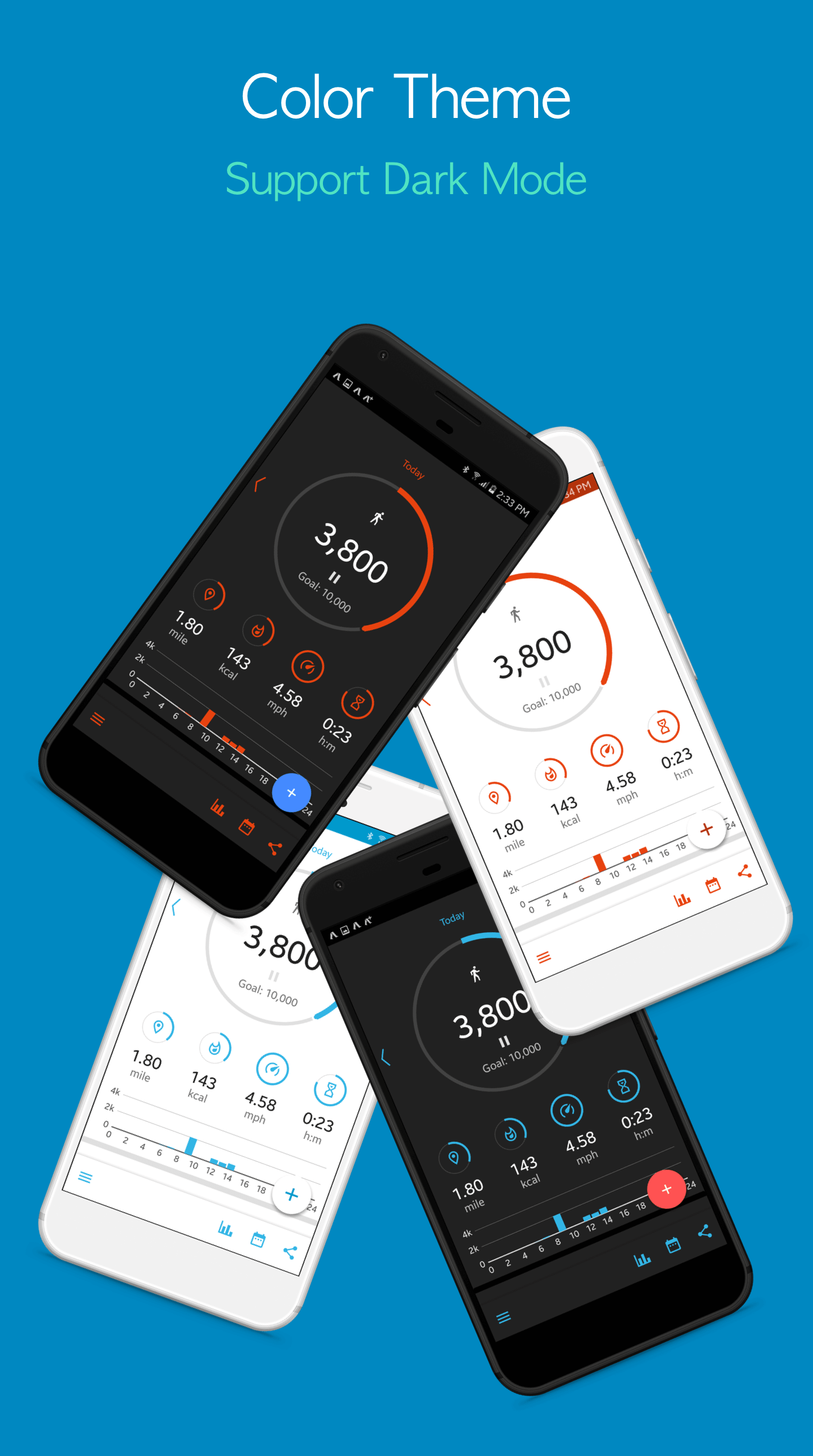 اسکرین شات 3 برنامه Accupedo Pedometer