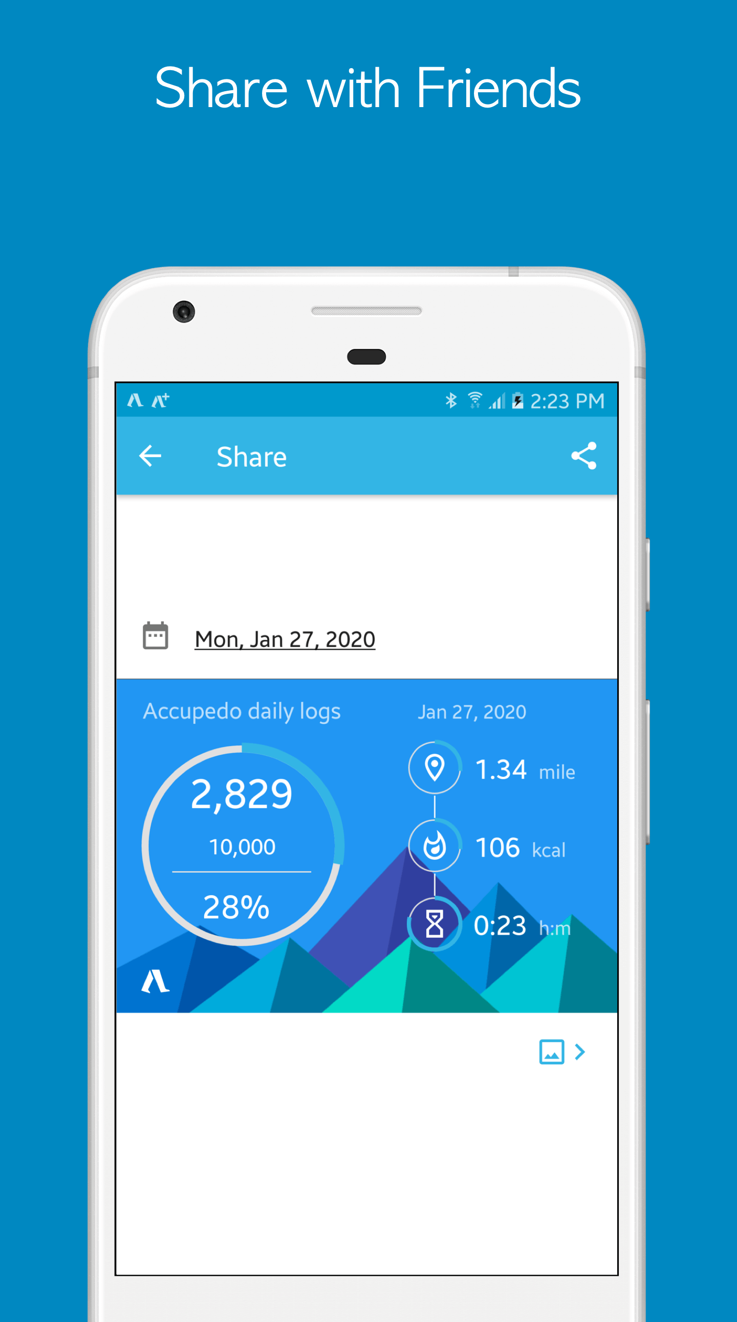 اسکرین شات 8 برنامه Accupedo Pedometer
