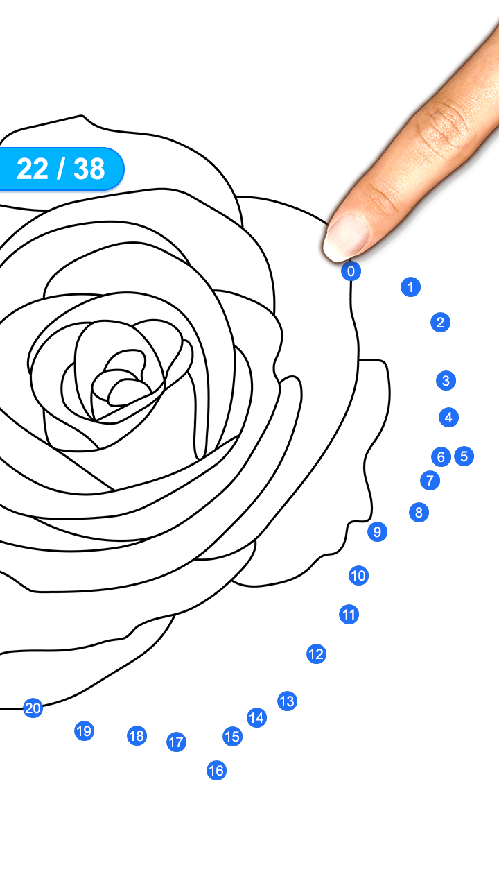 اسکرین شات 2 برنامه Dot to Dot - Connect the Dots
