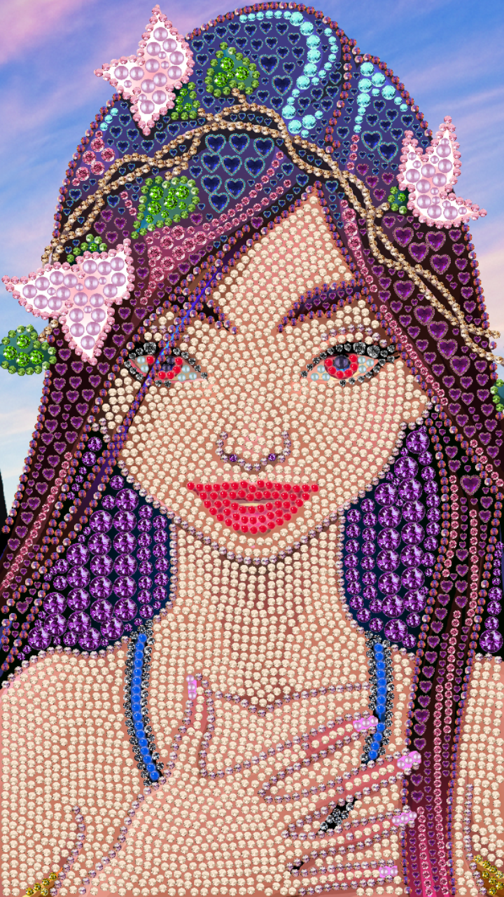 اسکرین شات 1 برنامه Diamond painting, coloring app