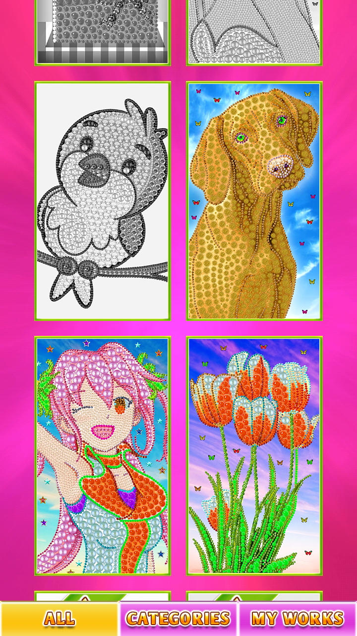 اسکرین شات 8 برنامه Diamond painting, coloring app