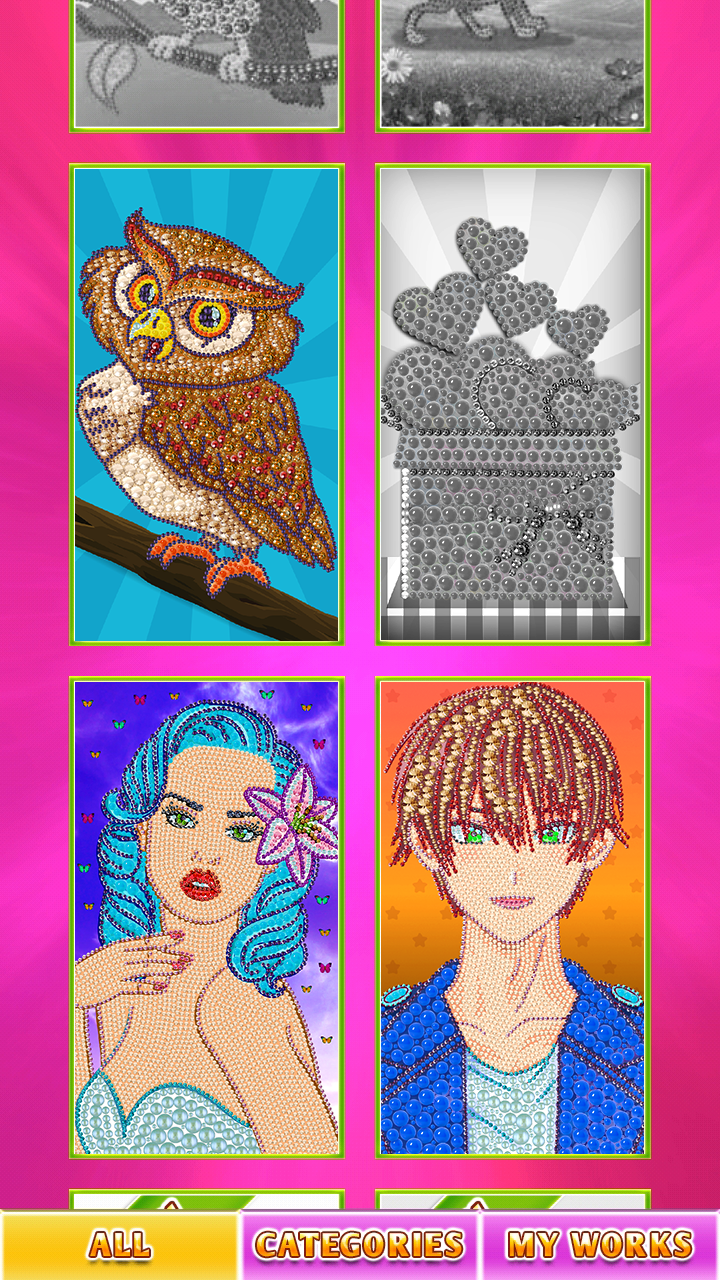 اسکرین شات 6 برنامه Diamond painting, coloring app