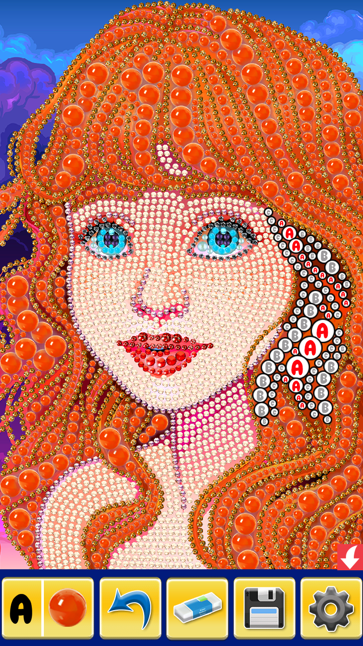 اسکرین شات 3 برنامه Diamond painting, coloring app