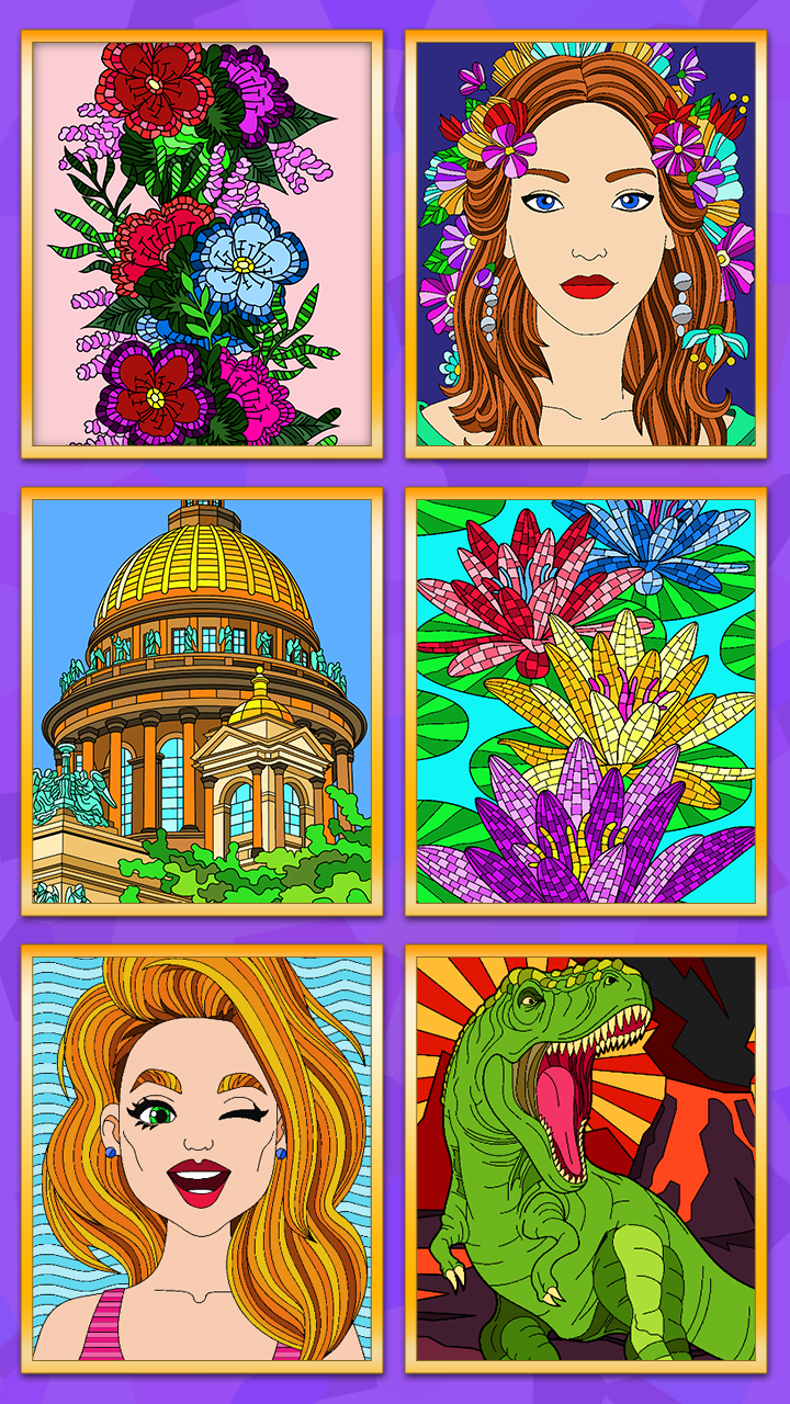 اسکرین شات 8 برنامه Number Coloring - relaxing app
