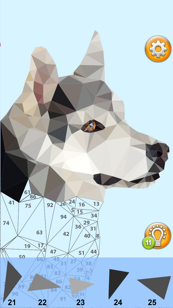 اسکرین شات 4 برنامه Poly Art Number Coloring – Puz
