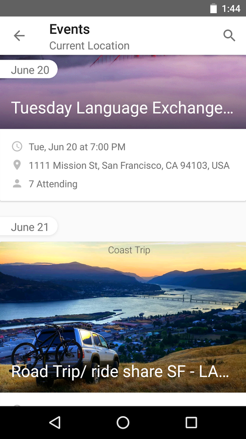 اسکرین شات 4 برنامه Couchsurfing Travel App