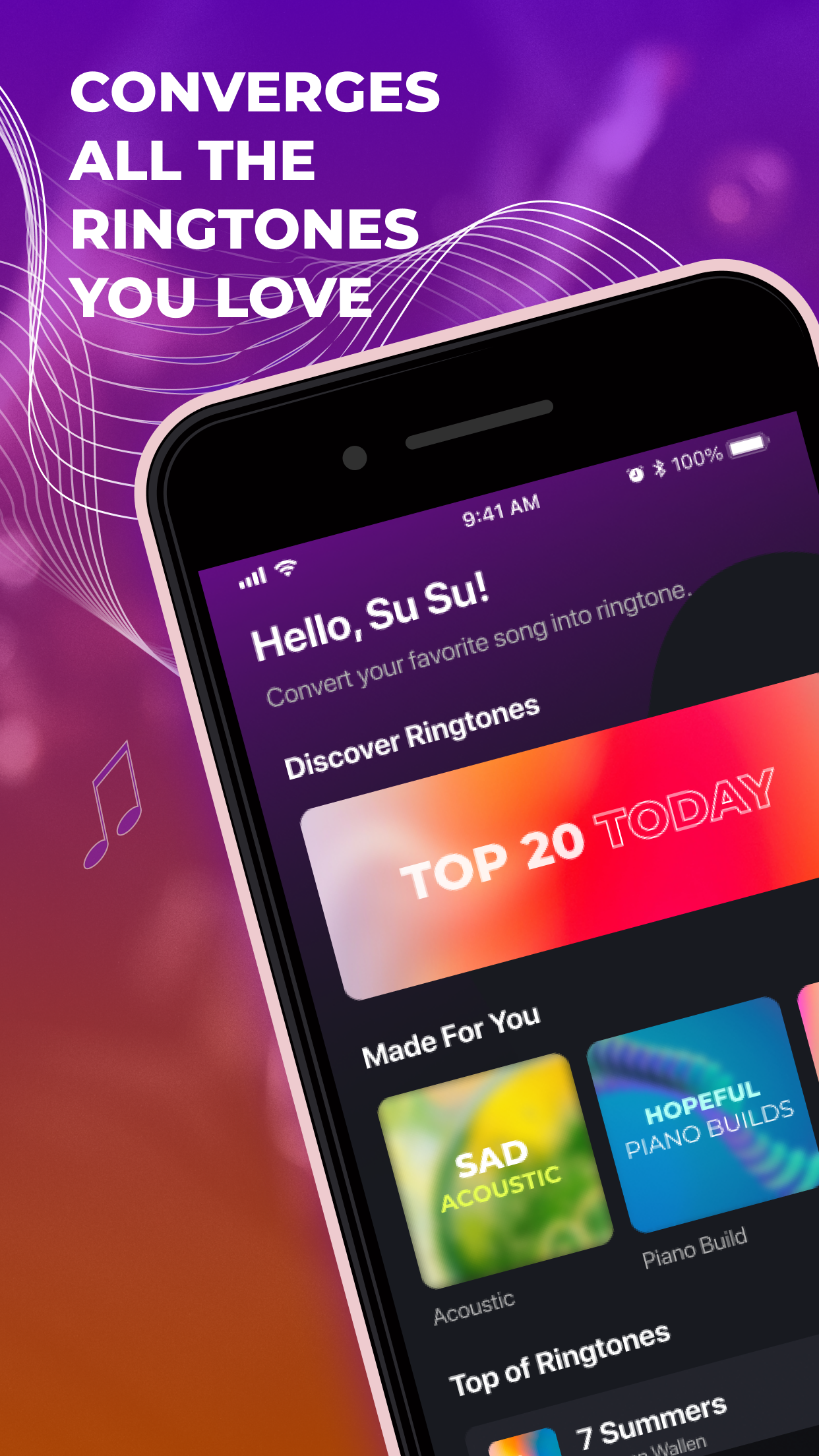 اسکرین شات 1 برنامه Country Ringtones & Podcasts