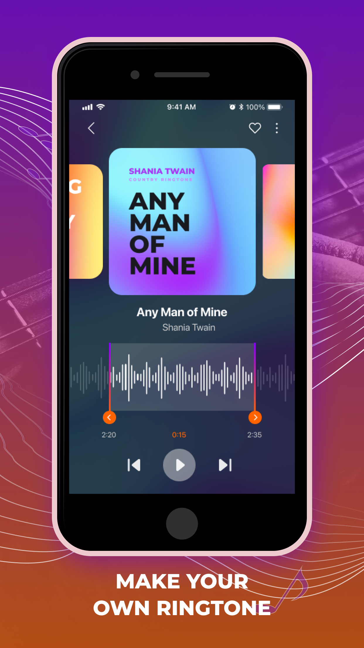 اسکرین شات 4 برنامه Country Ringtones & Podcasts