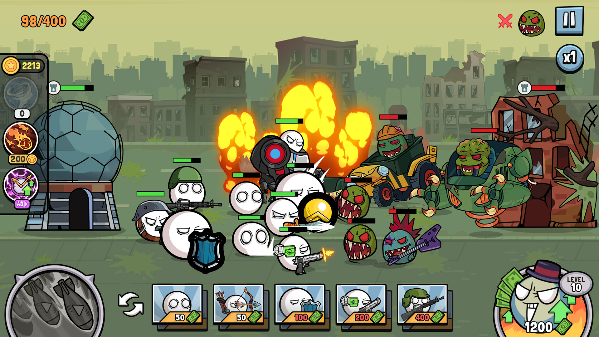 اسکرین شات 2 بازی Balls War: Conquer the World