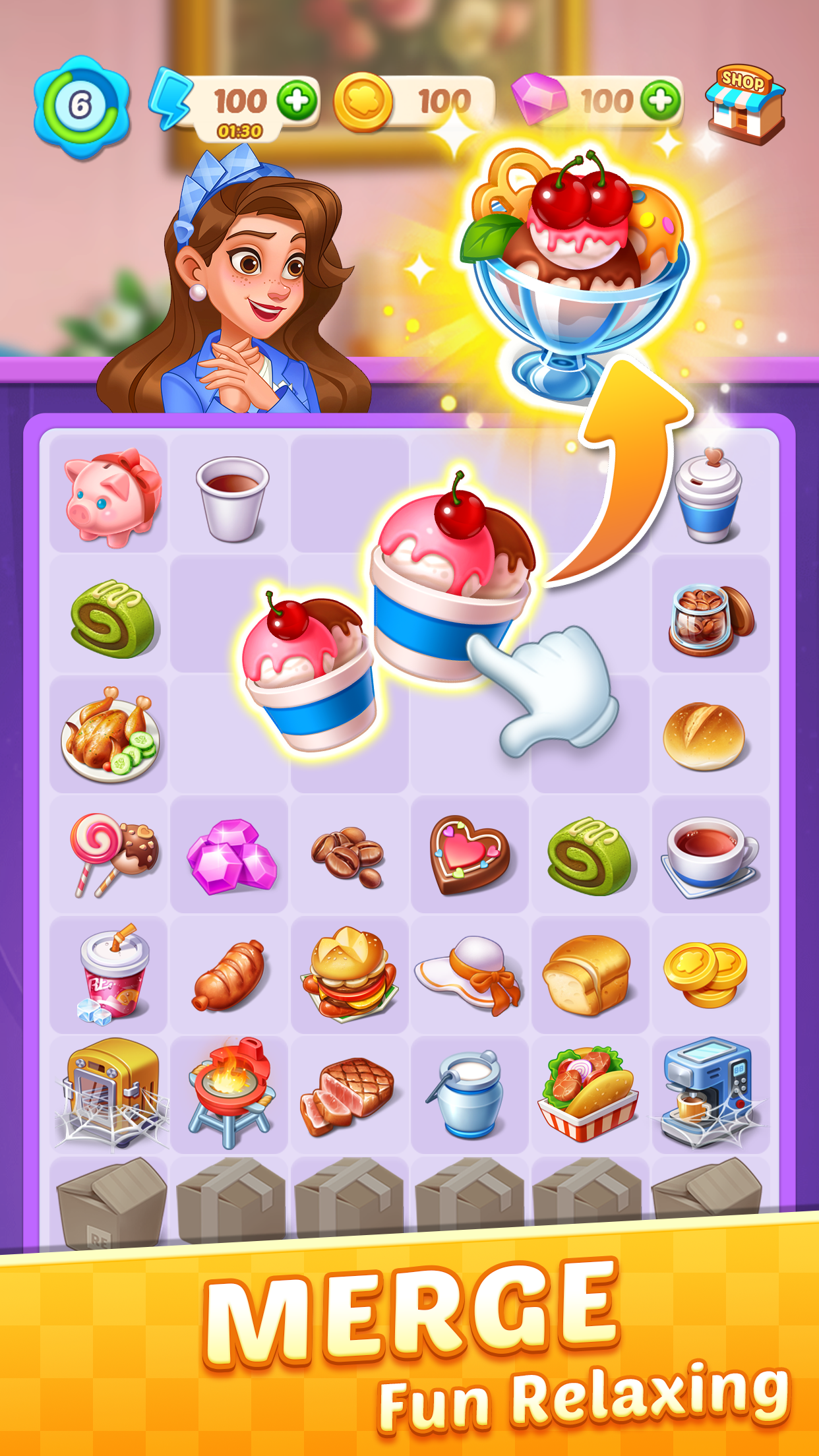 اسکرین شات 2 بازی County Story: Merge & Cooking