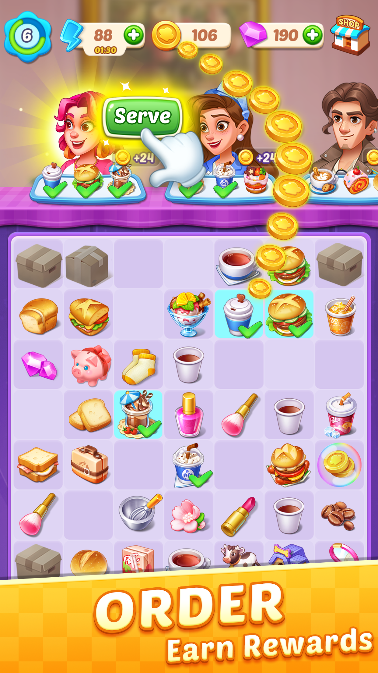 اسکرین شات 3 بازی County Story: Merge & Cooking