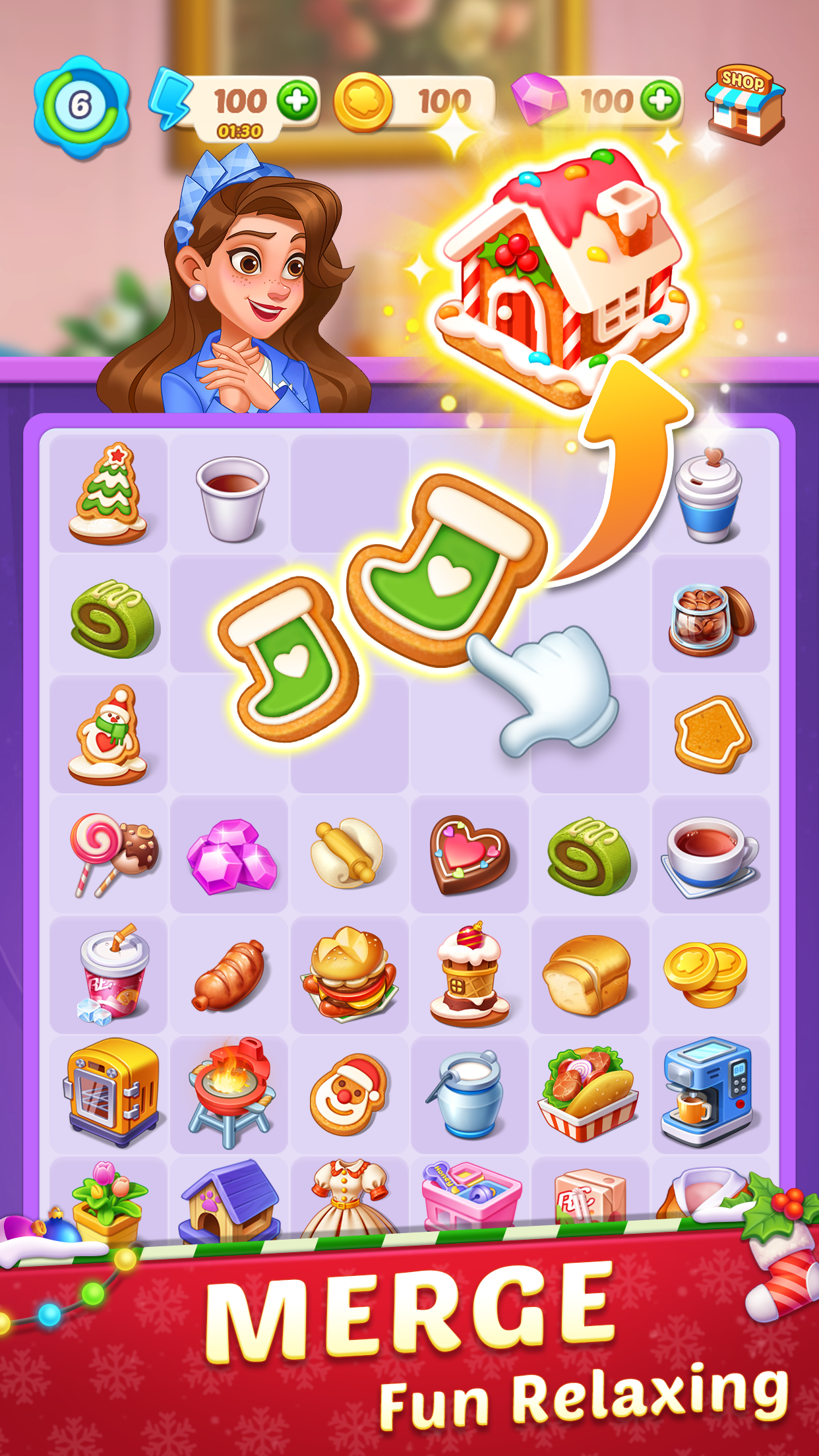 اسکرین شات 2 بازی County Story: Merge & Cooking