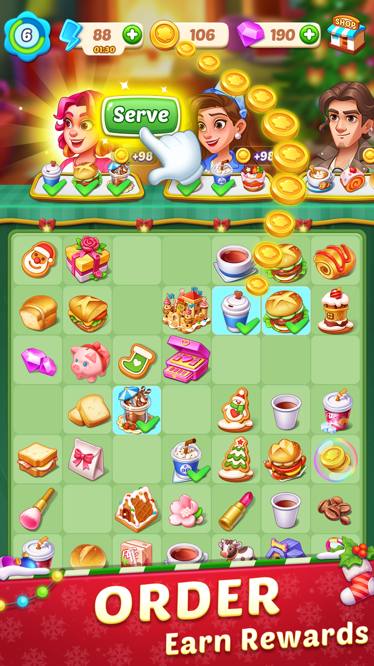 اسکرین شات 3 بازی County Story: Merge & Cooking