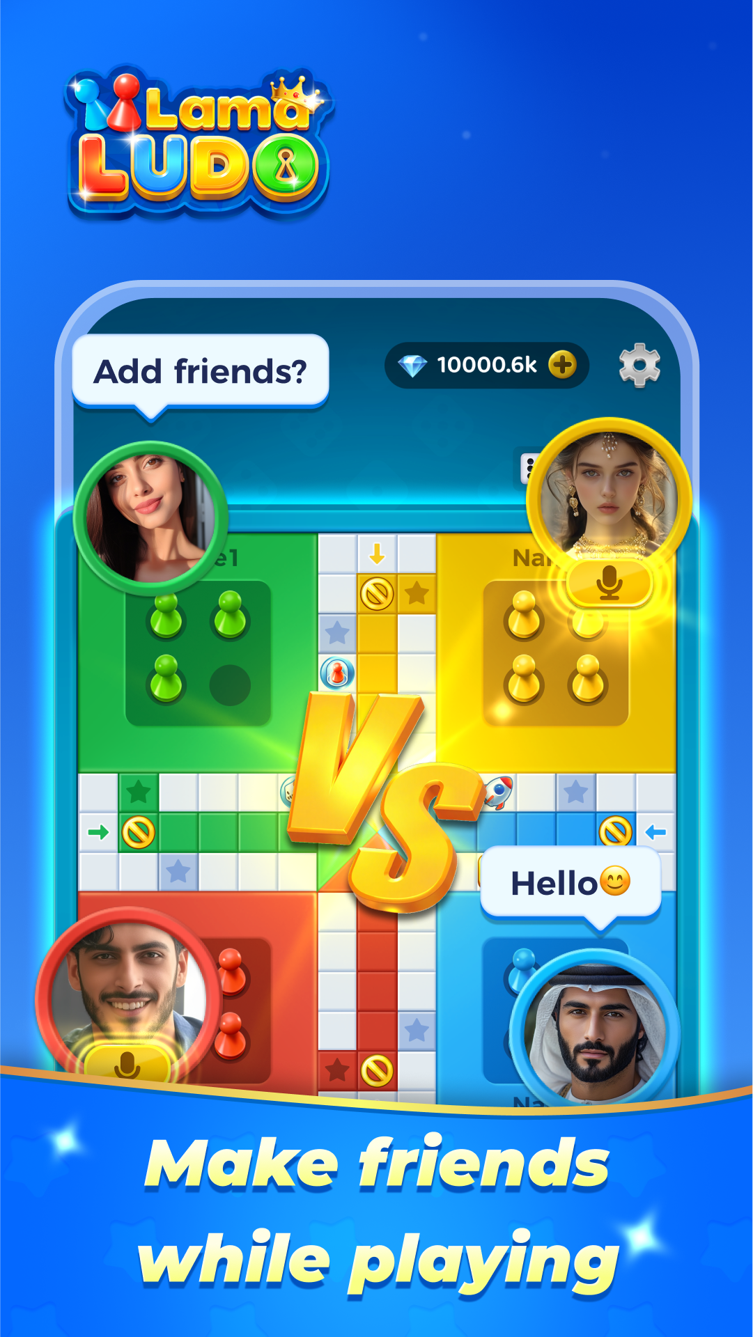 اسکرین شات 1 بازی Lama Ludo-Ludo&Chatroom