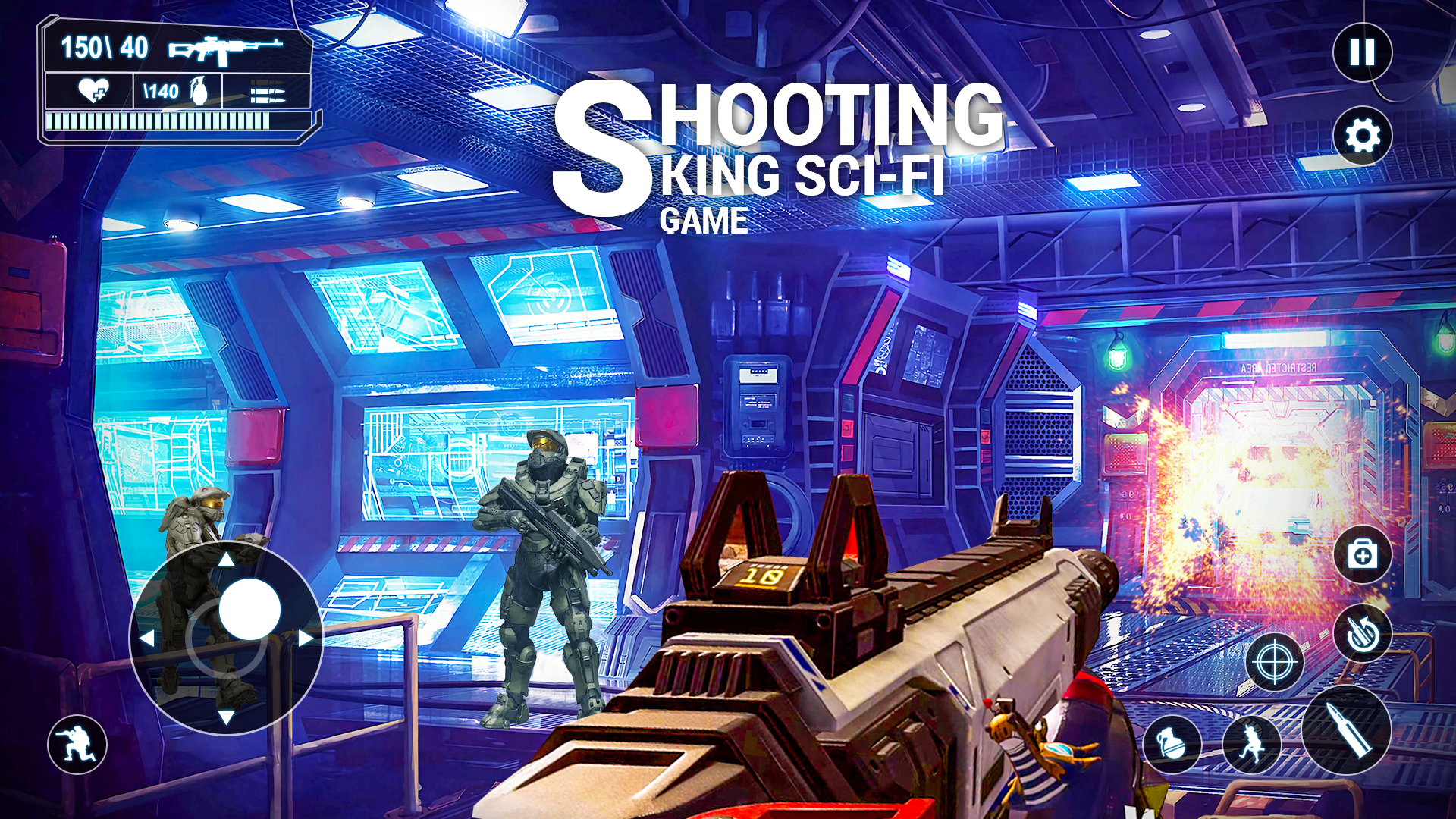 اسکرین شات 1 بازی Sci-Fi Offline Shooting Games