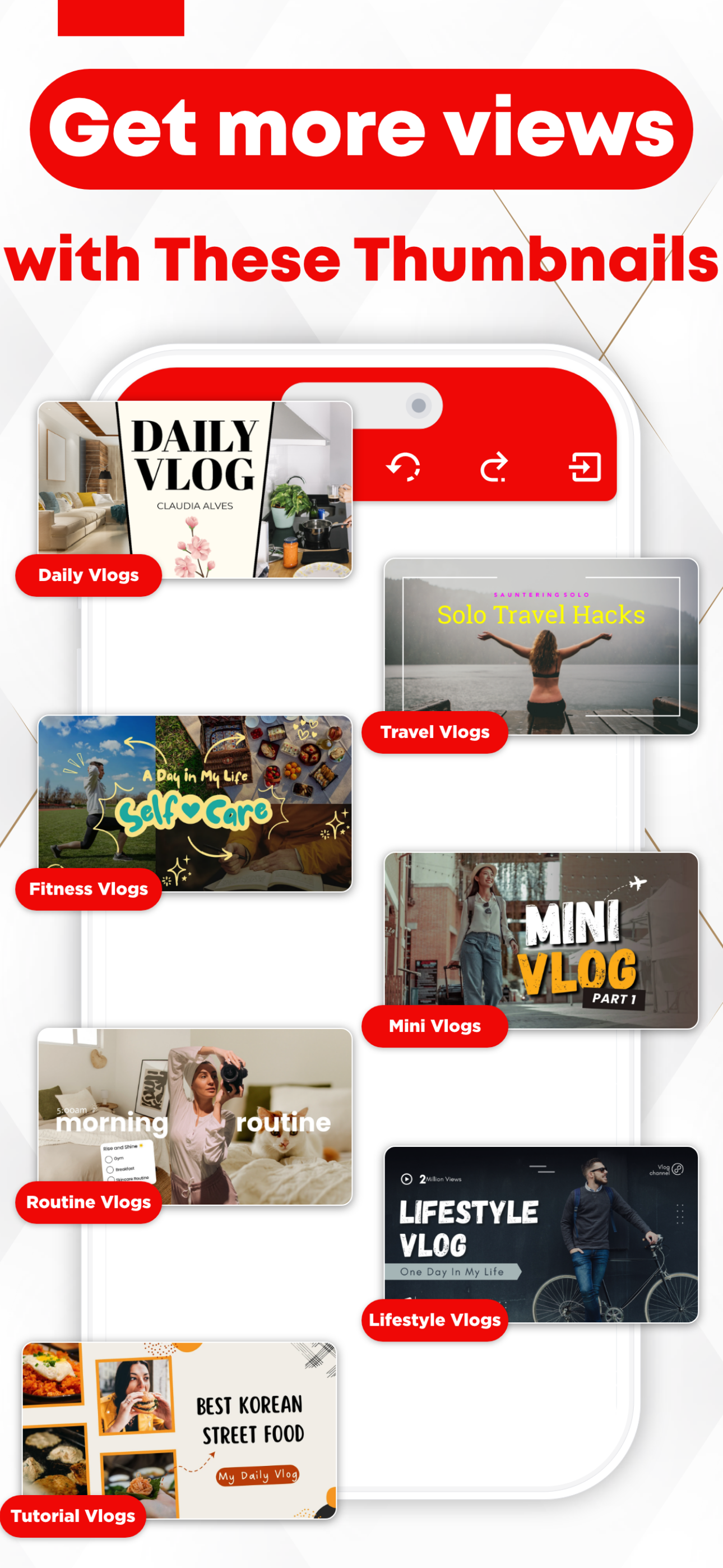 اسکرین شات 1 برنامه Thumbnail Maker - Channel art
