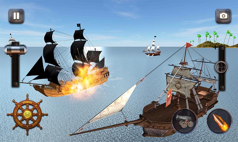 اسکرین شات 2 بازی Caribbean Sea Outlaw Pirate Sh
