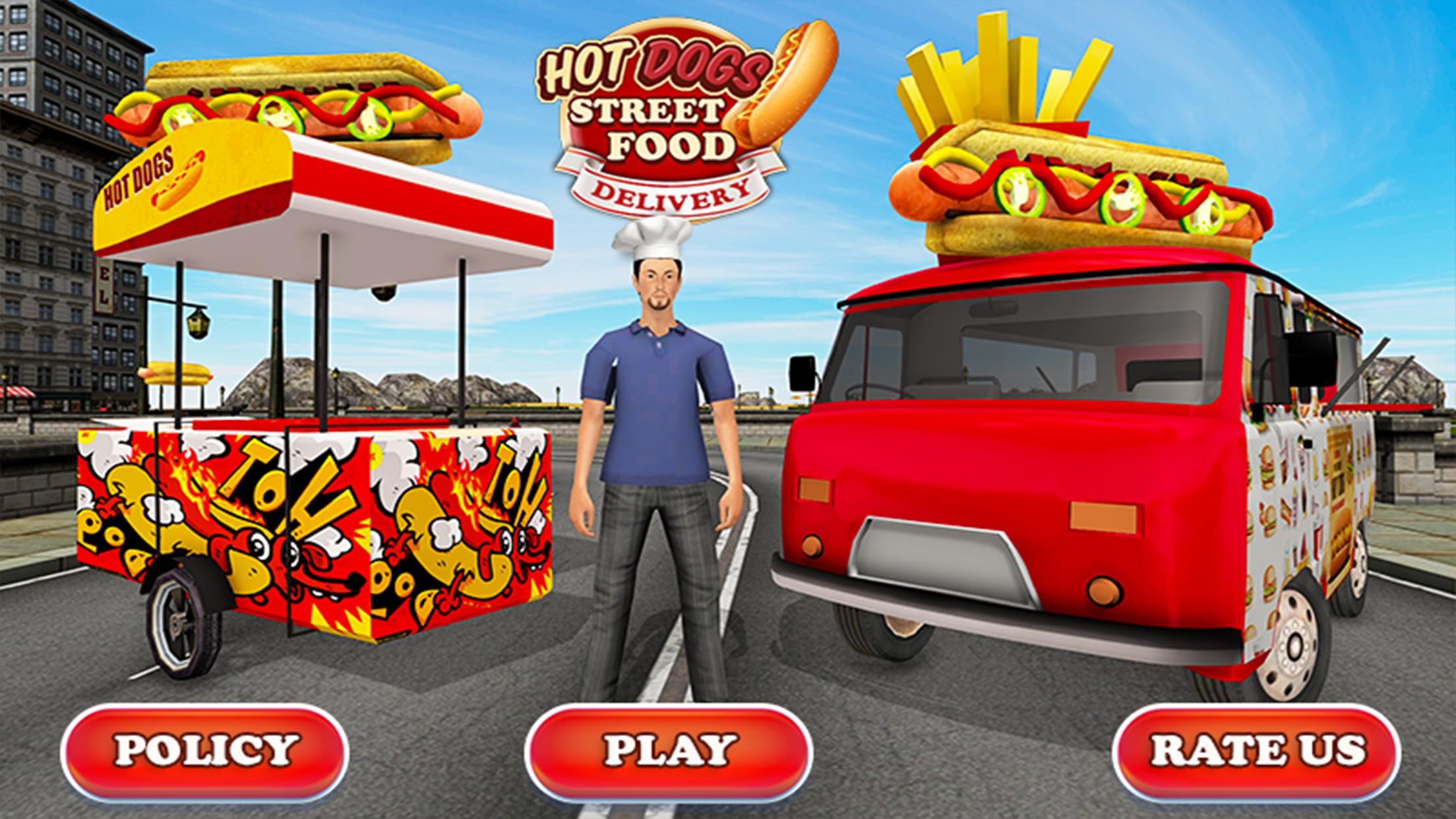 اسکرین شات 1 بازی Hot Dog Delivery Food Truck
