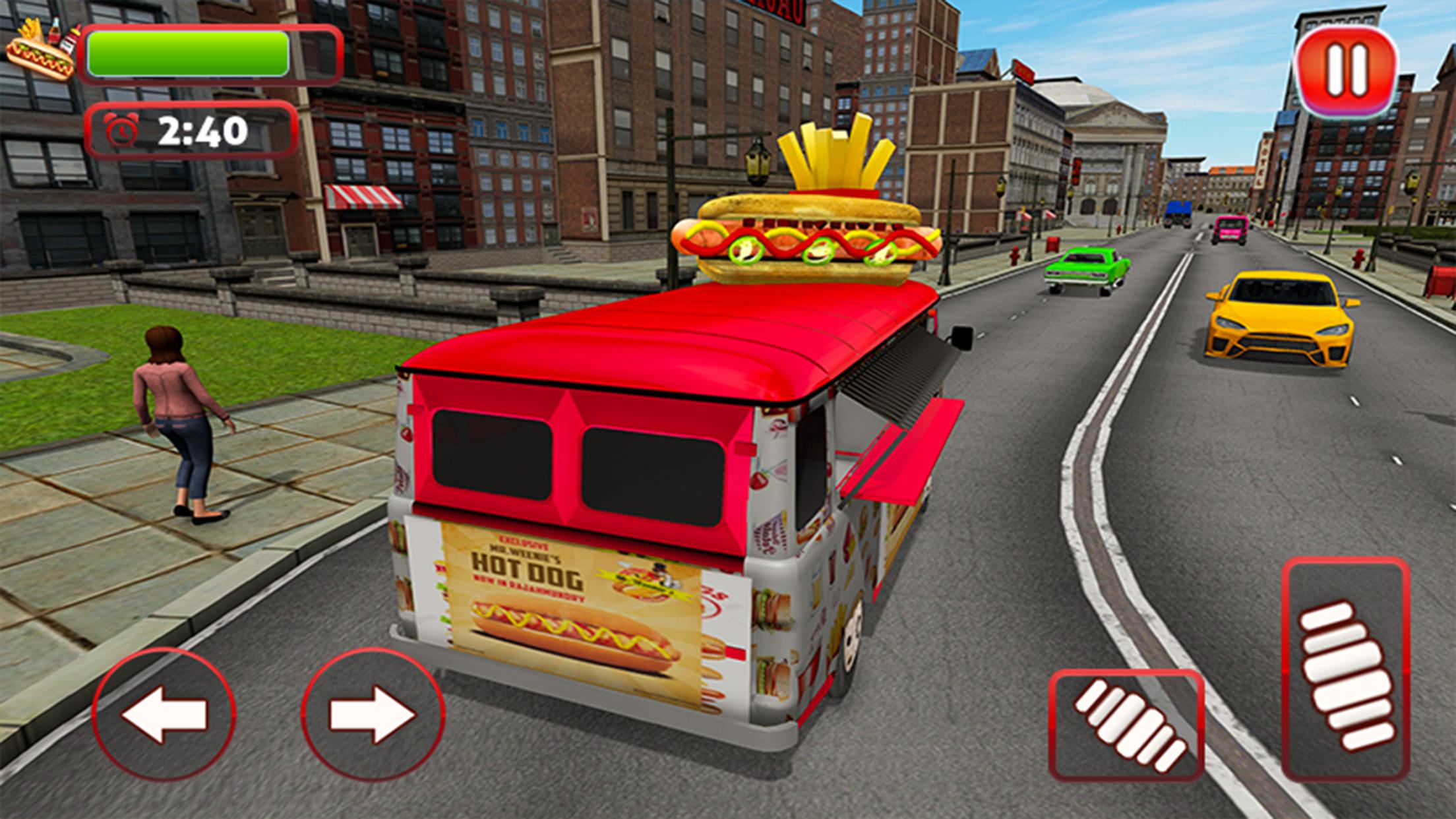 اسکرین شات 4 بازی Hot Dog Delivery Food Truck