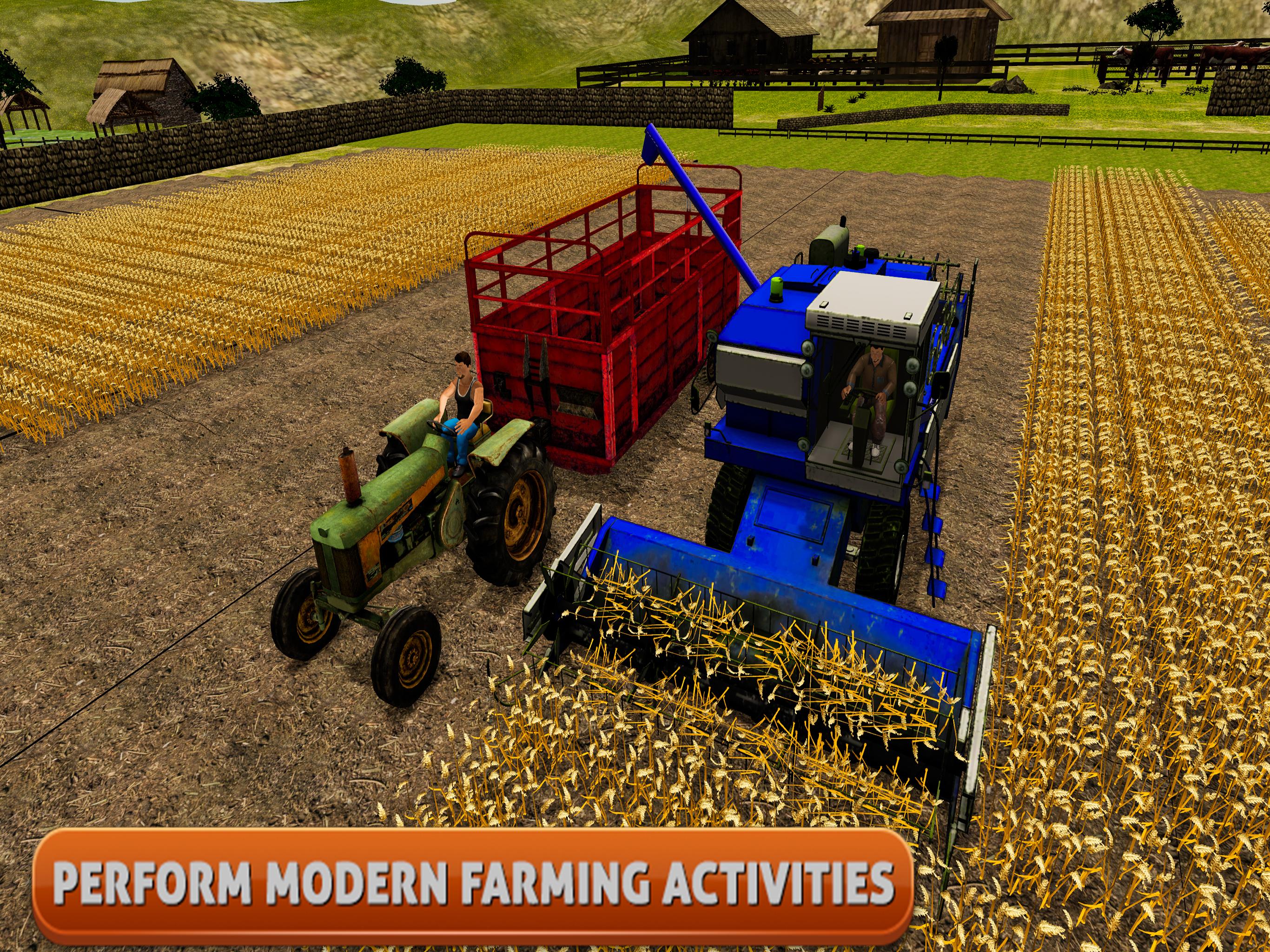 اسکرین شات 2 بازی Real Farm Harvester 3D