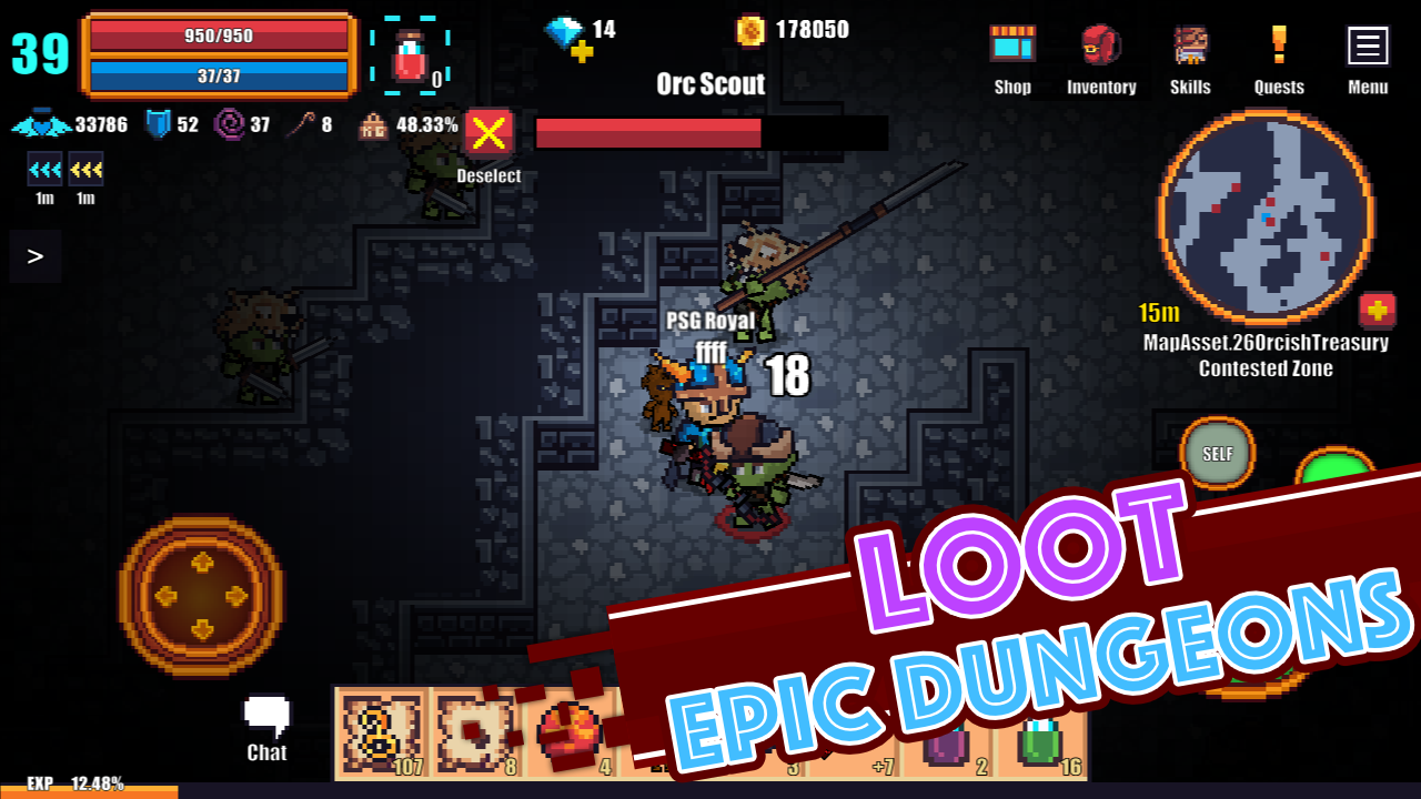 اسکرین شات 6 بازی Pixel Knights Online 2D MMORPG