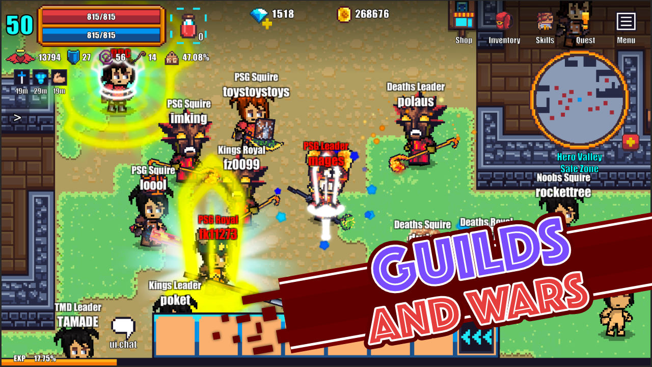 اسکرین شات 3 بازی Pixel Knights Online 2D MMORPG