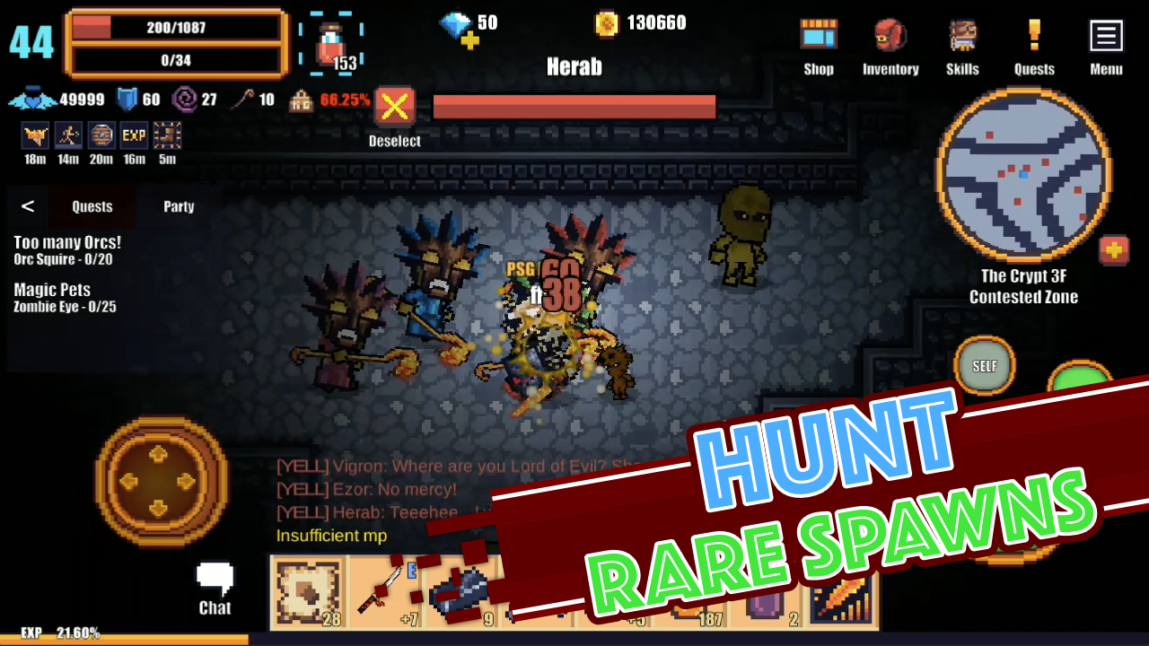 اسکرین شات 4 بازی Pixel Knights Online 2D MMORPG
