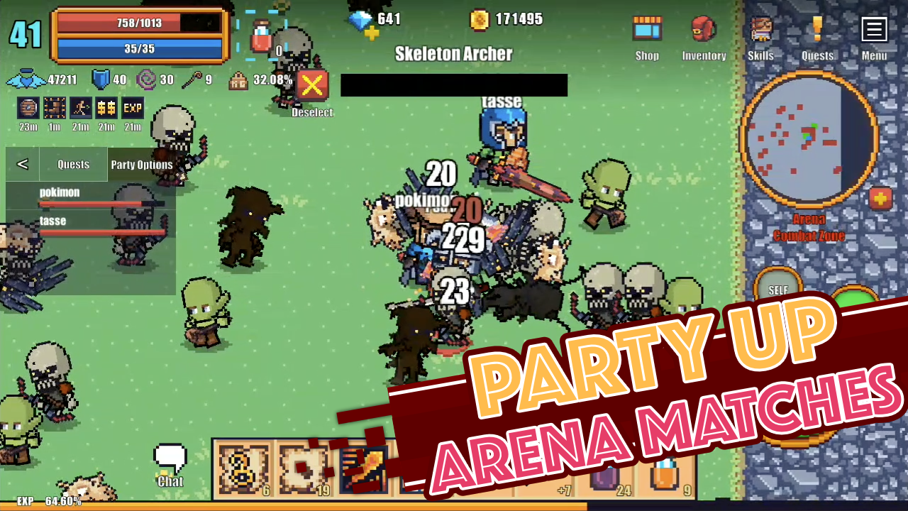 اسکرین شات 5 بازی Pixel Knights Online 2D MMORPG