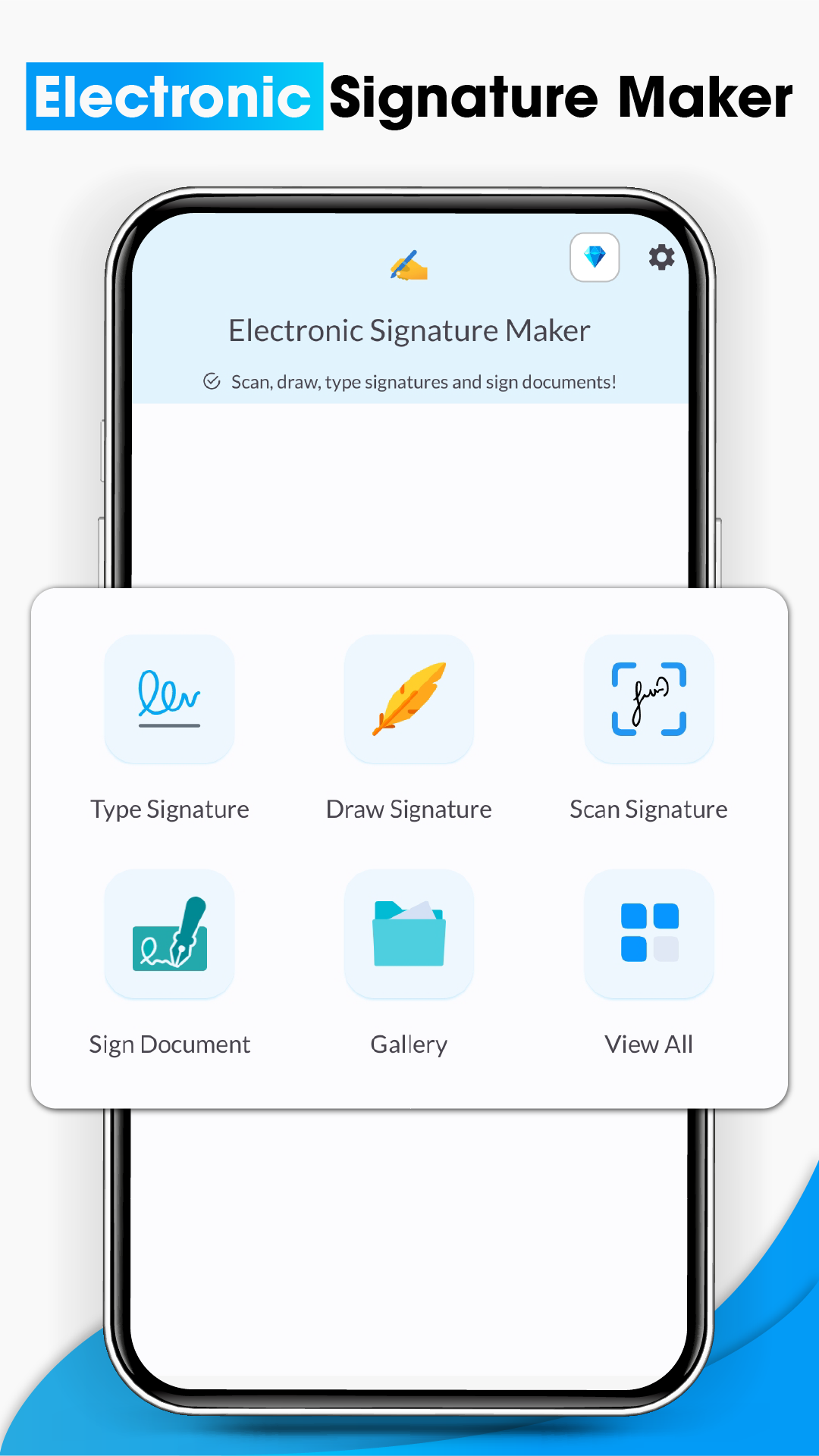 اسکرین شات 1 برنامه Electronic Signature Maker