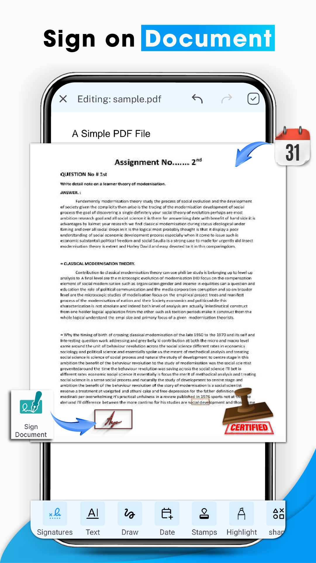 اسکرین شات 4 برنامه Electronic Signature Maker