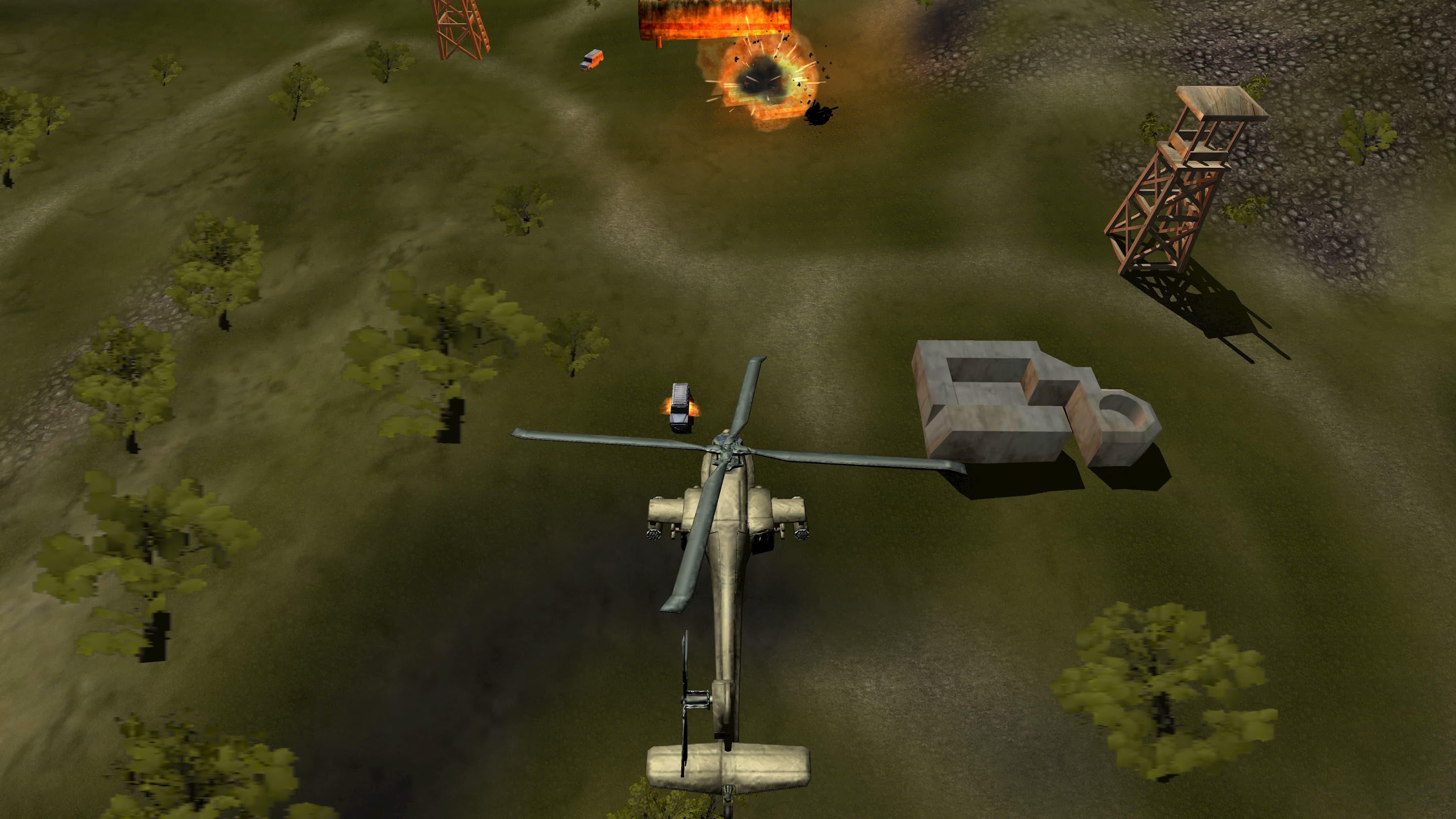 اسکرین شات 3 بازی Helicopter Gunship Battle