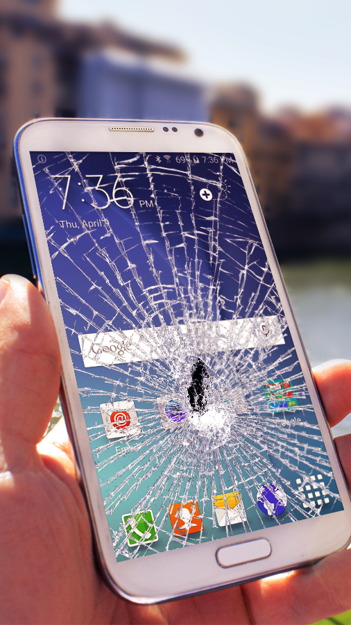 اسکرین شات برنامه Broken Screen Prank 2