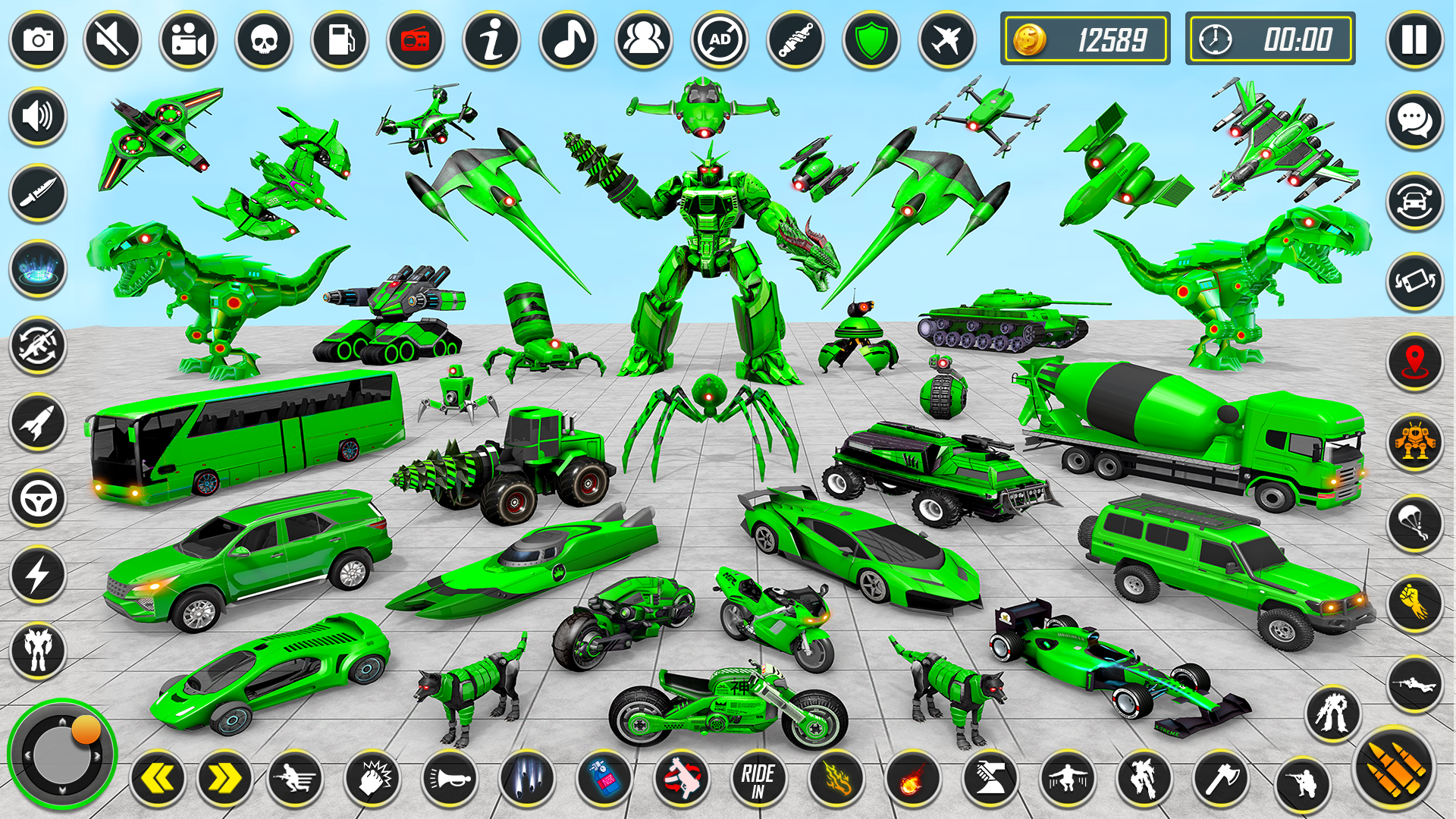 اسکرین شات 1 بازی Dino Robot - Car Robot Games