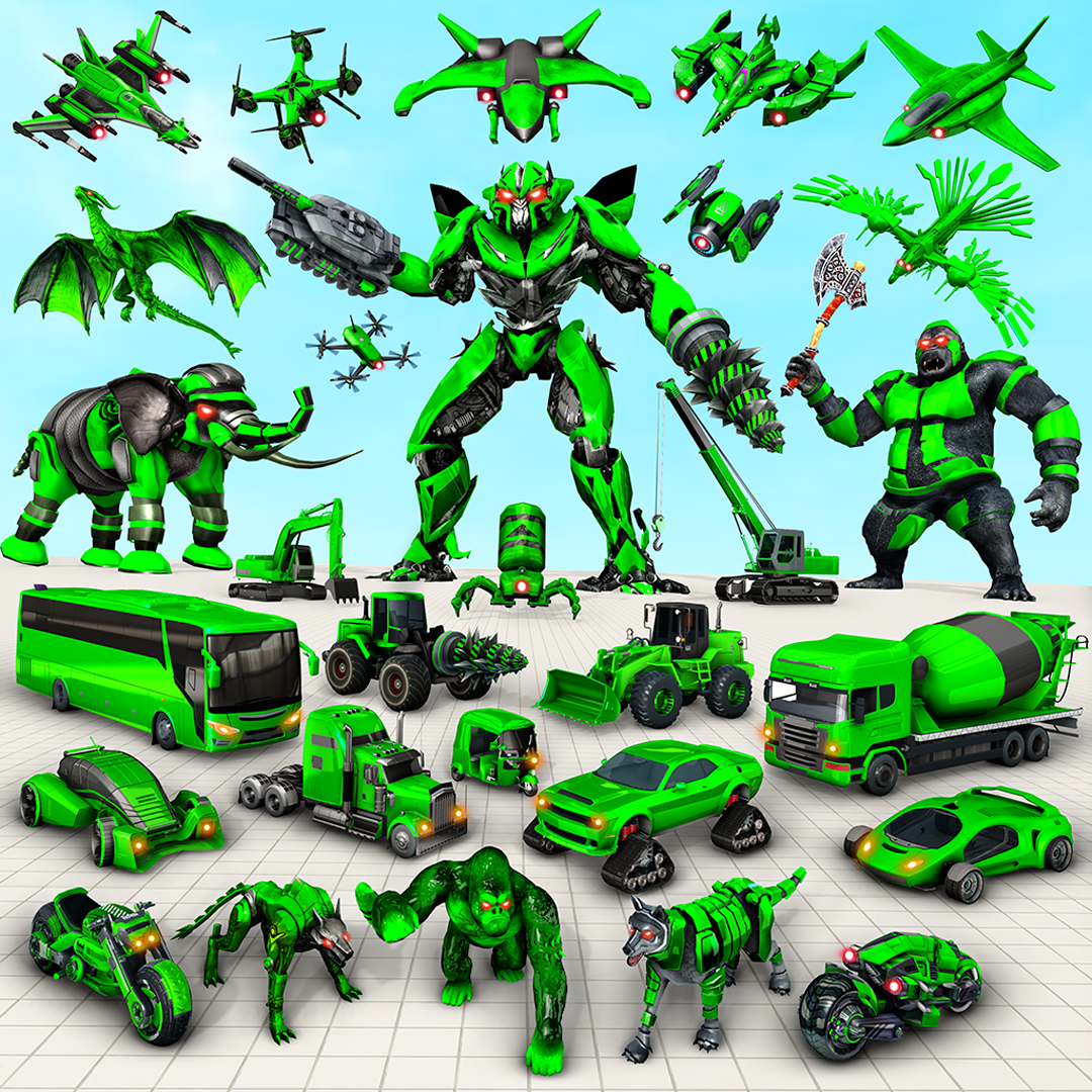اسکرین شات 1 بازی Multi Animal Robot Car Games