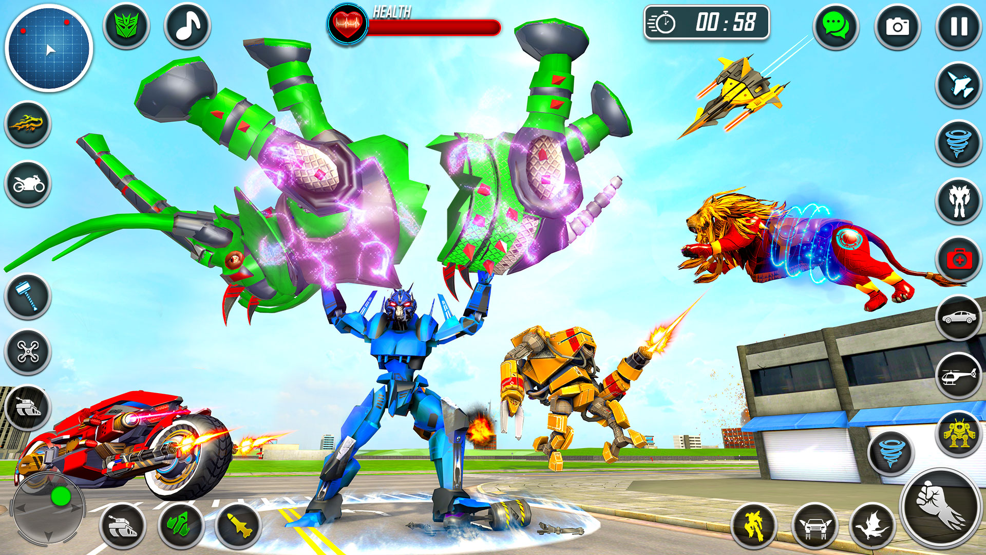 اسکرین شات 7 بازی Multi Animal Robot Car Games