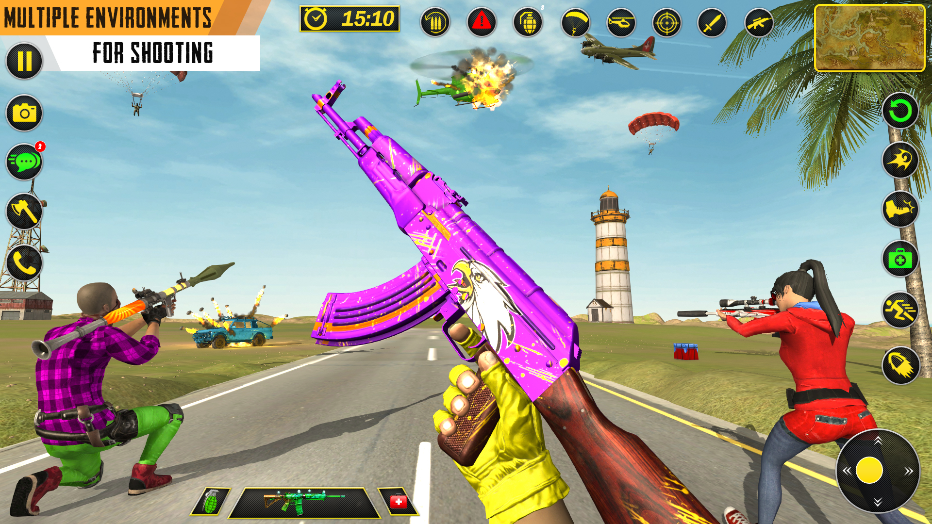 اسکرین شات 2 بازی Fps Commando Shooting Games 3d