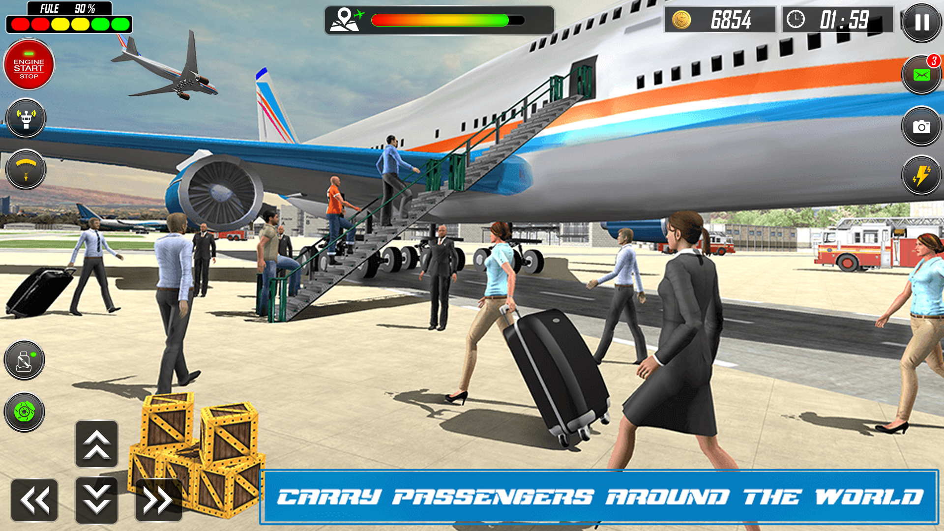 اسکرین شات 5 بازی Real Plane Landing Simulator
