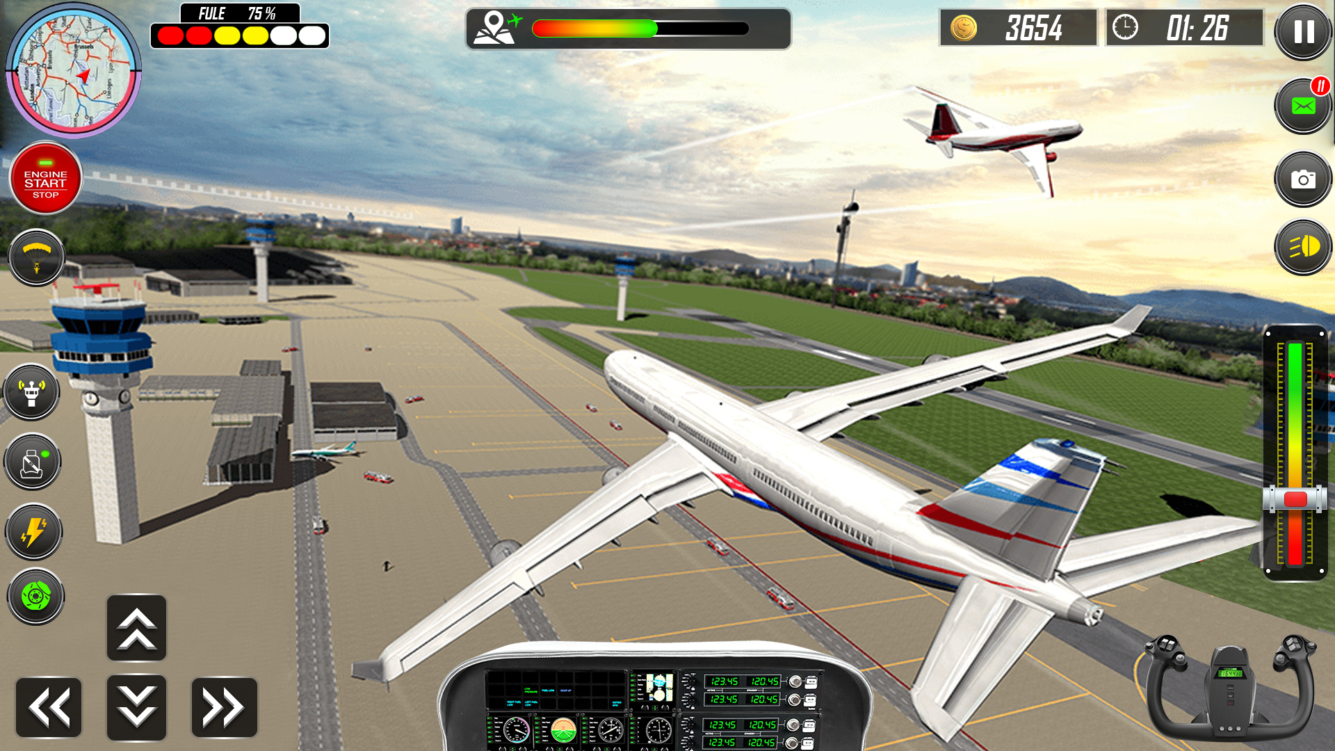 اسکرین شات 3 بازی Real Plane Landing Simulator