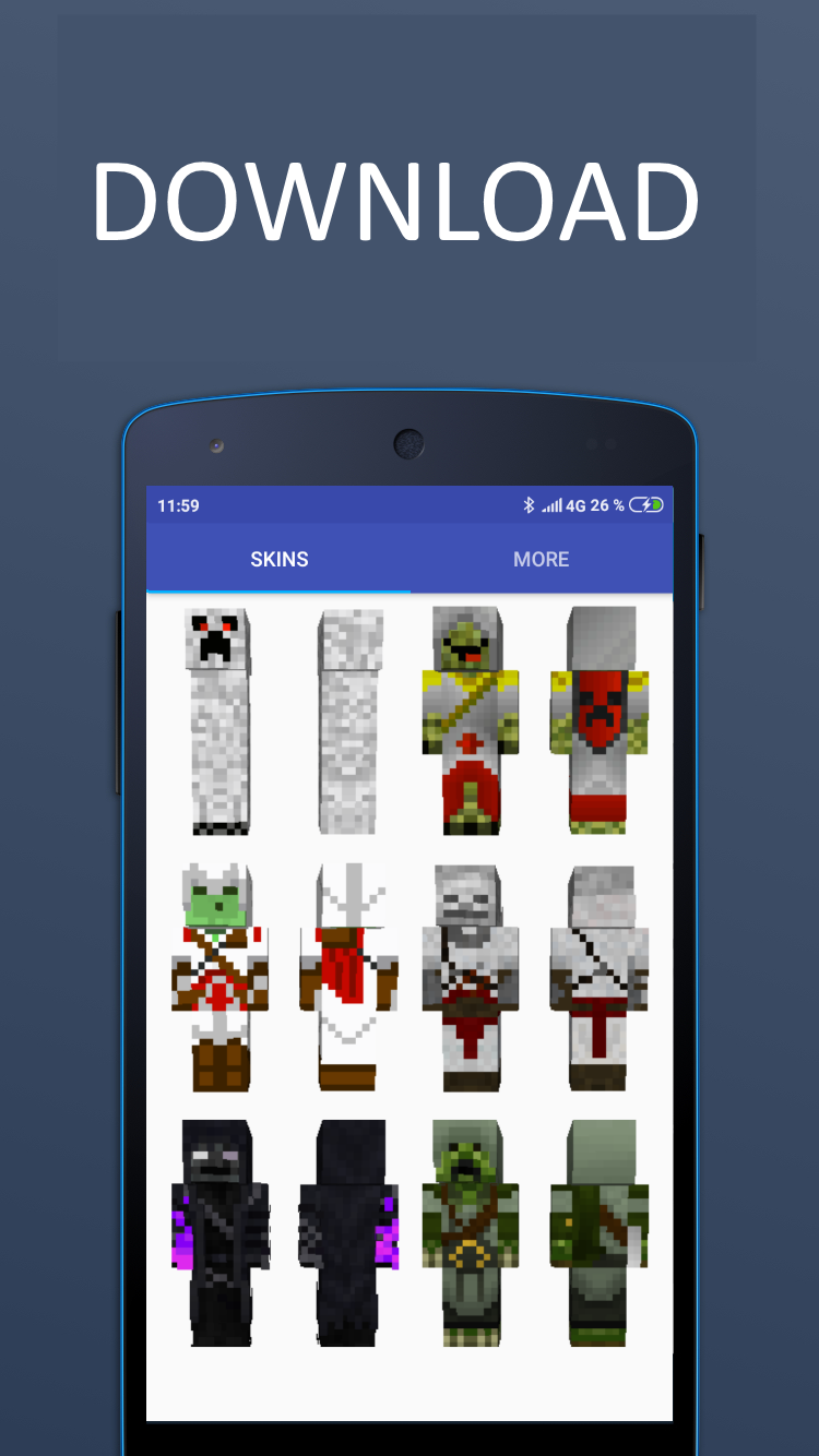 اسکرین شات 2 برنامه Mob Skins